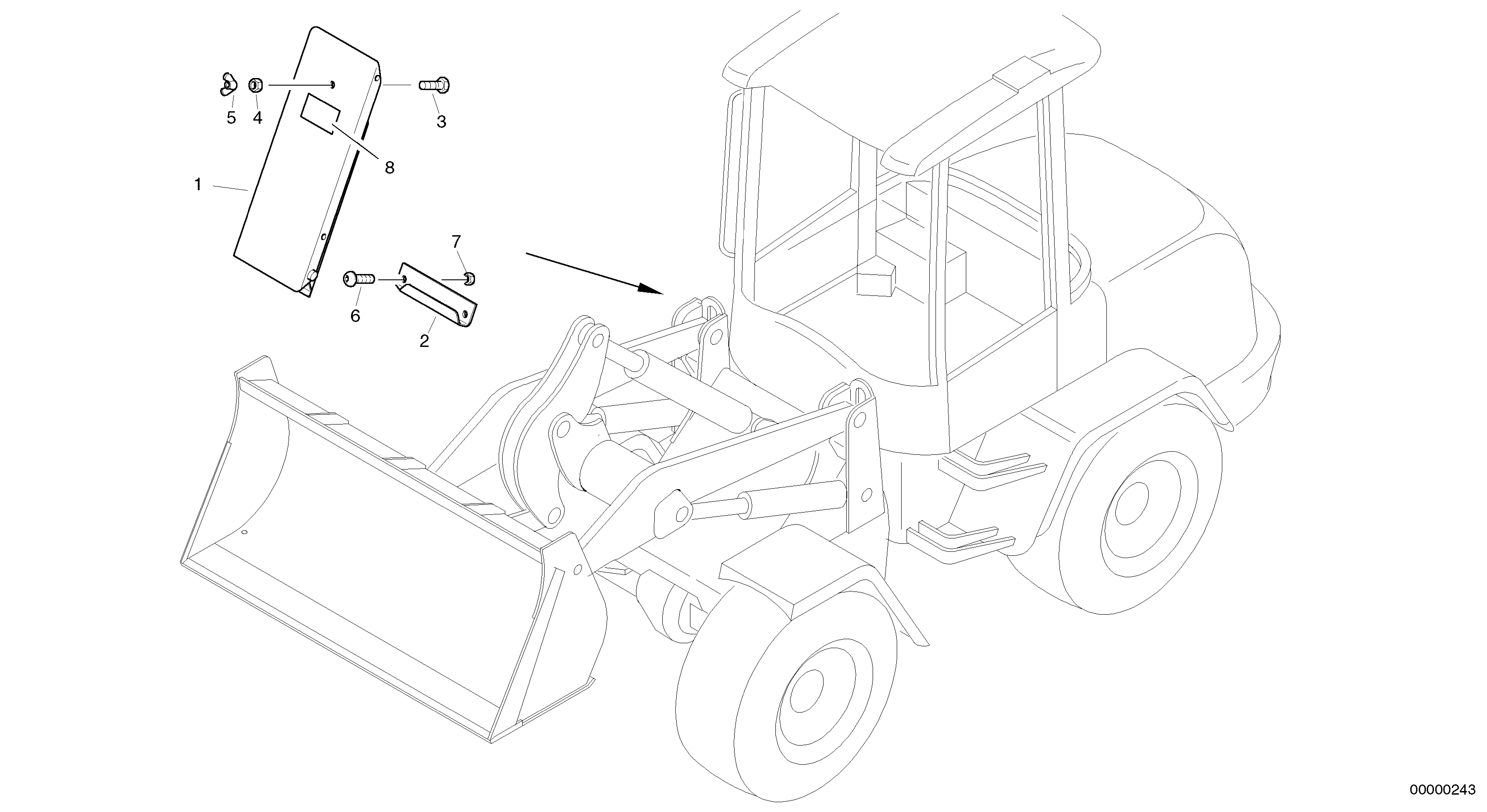 Stop block for wheel — volvo parts diagram