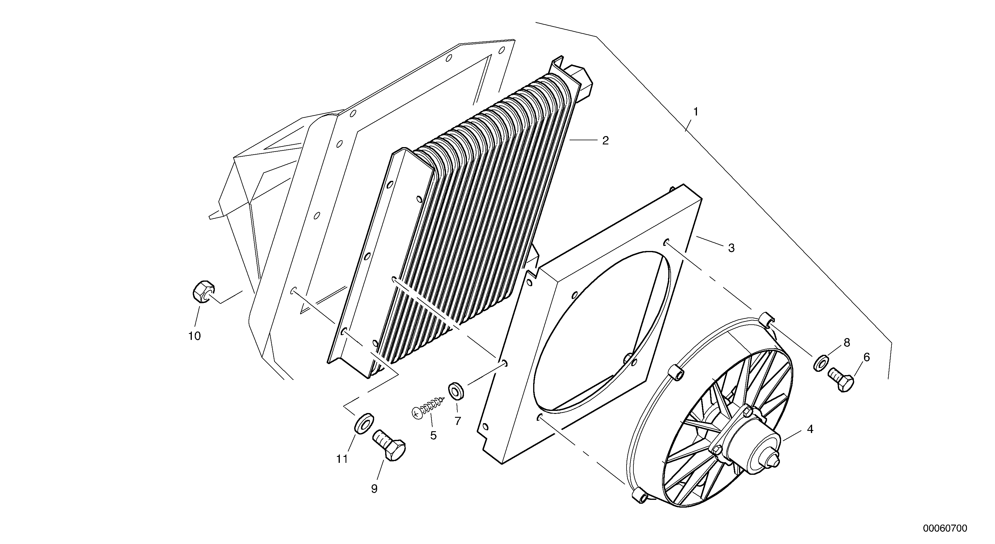 Radiateur - Installation — volvo parts diagram