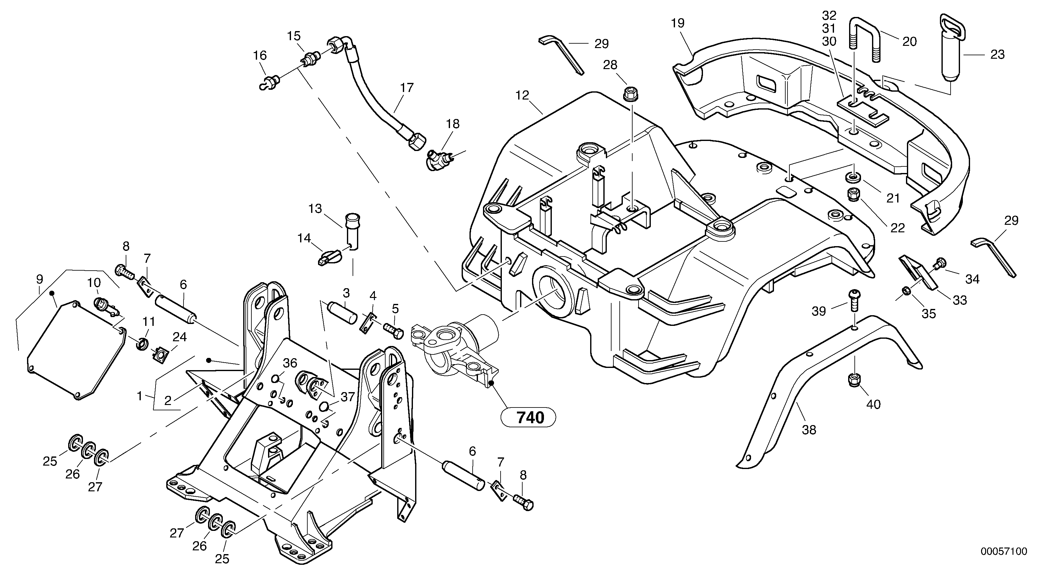 Frame — volvo parts diagram