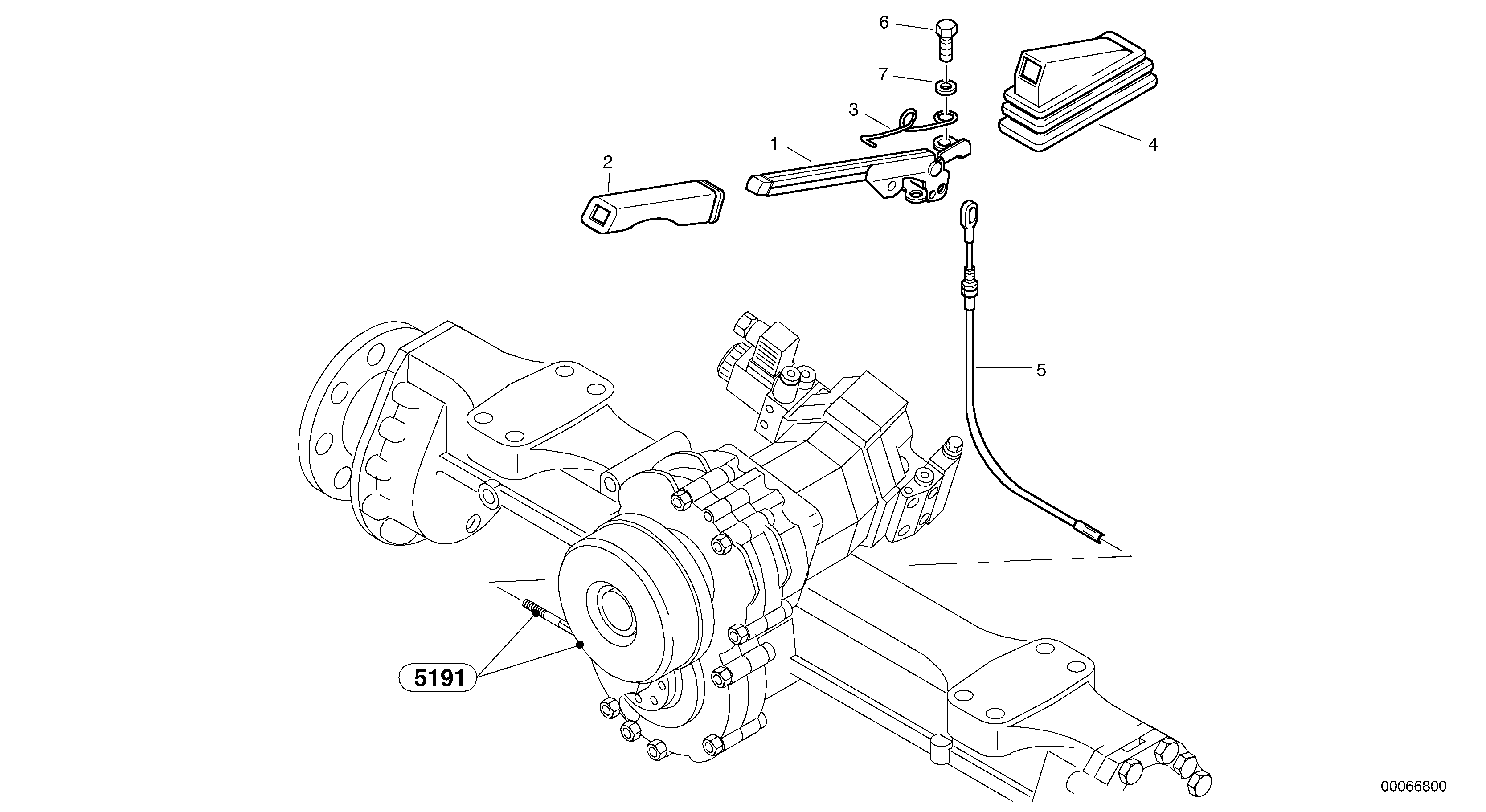 Hand brake — volvo parts diagram