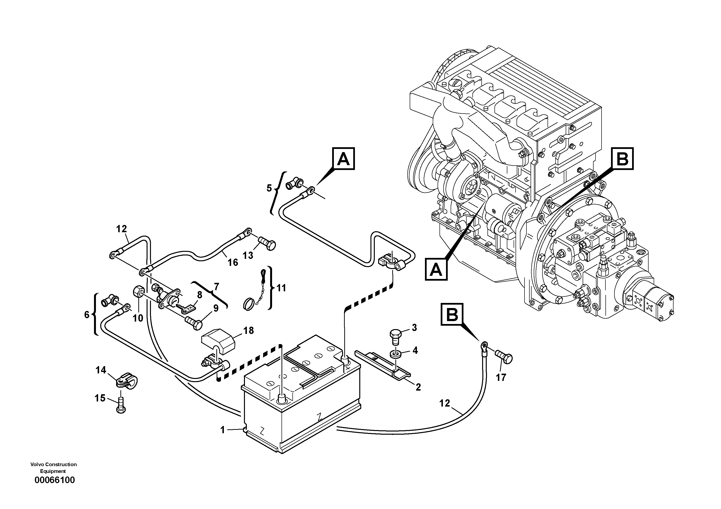 Battery — volvo parts diagram