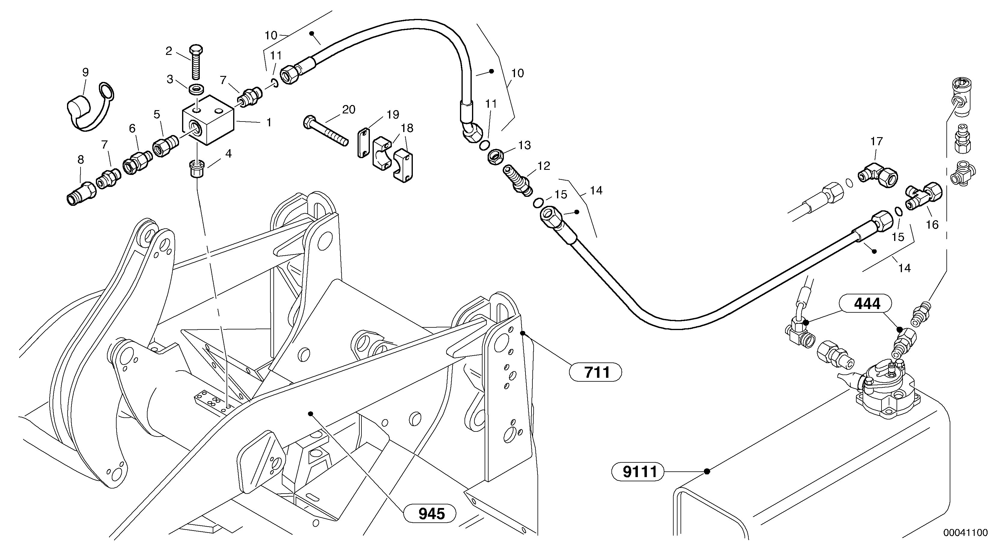 Leakage line - Option — volvo parts diagram