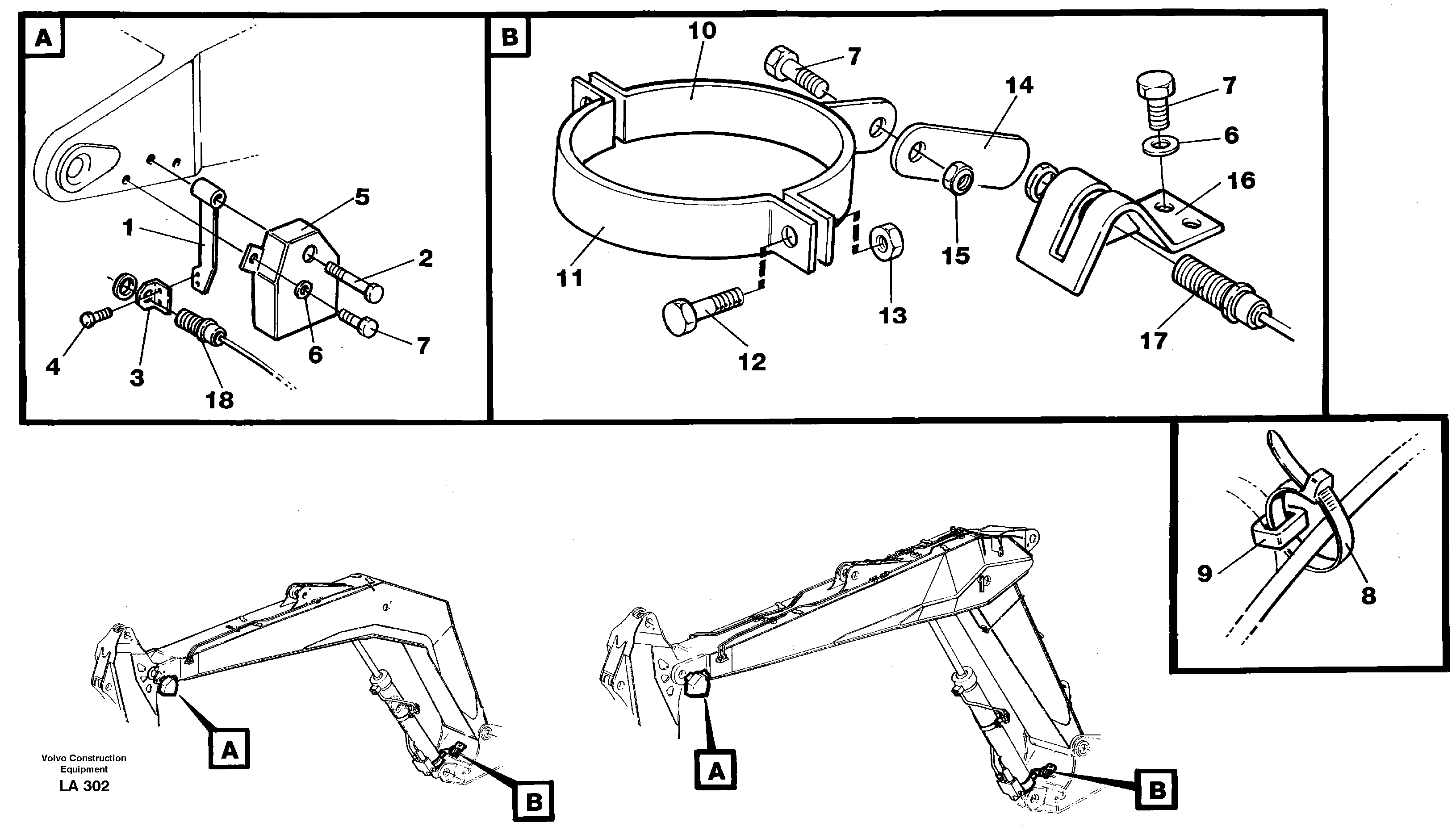 Electric insatallation onbackhoe equipment  14267963 — volvo parts diagram
