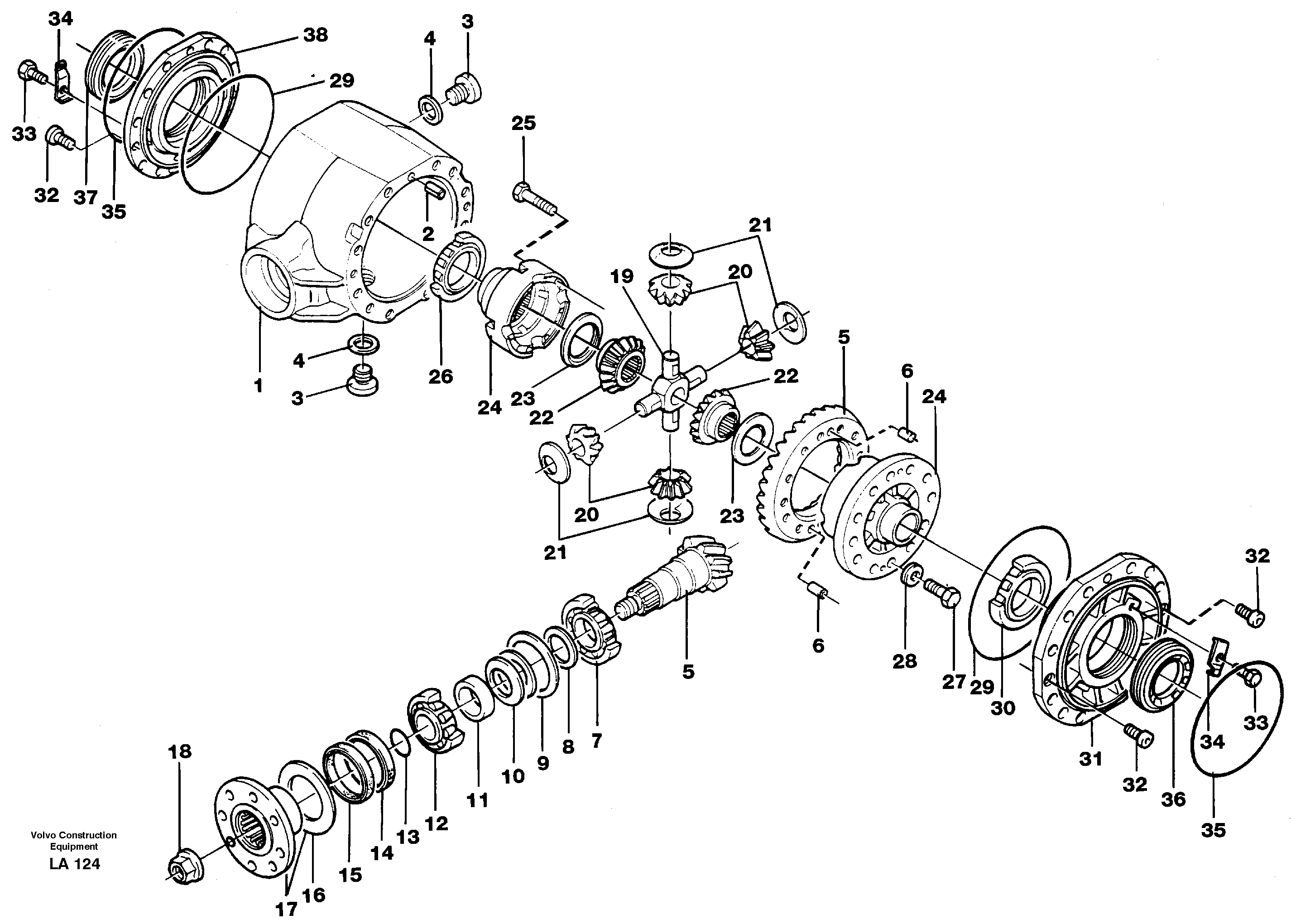 Differential Rear — volvo parts diagram