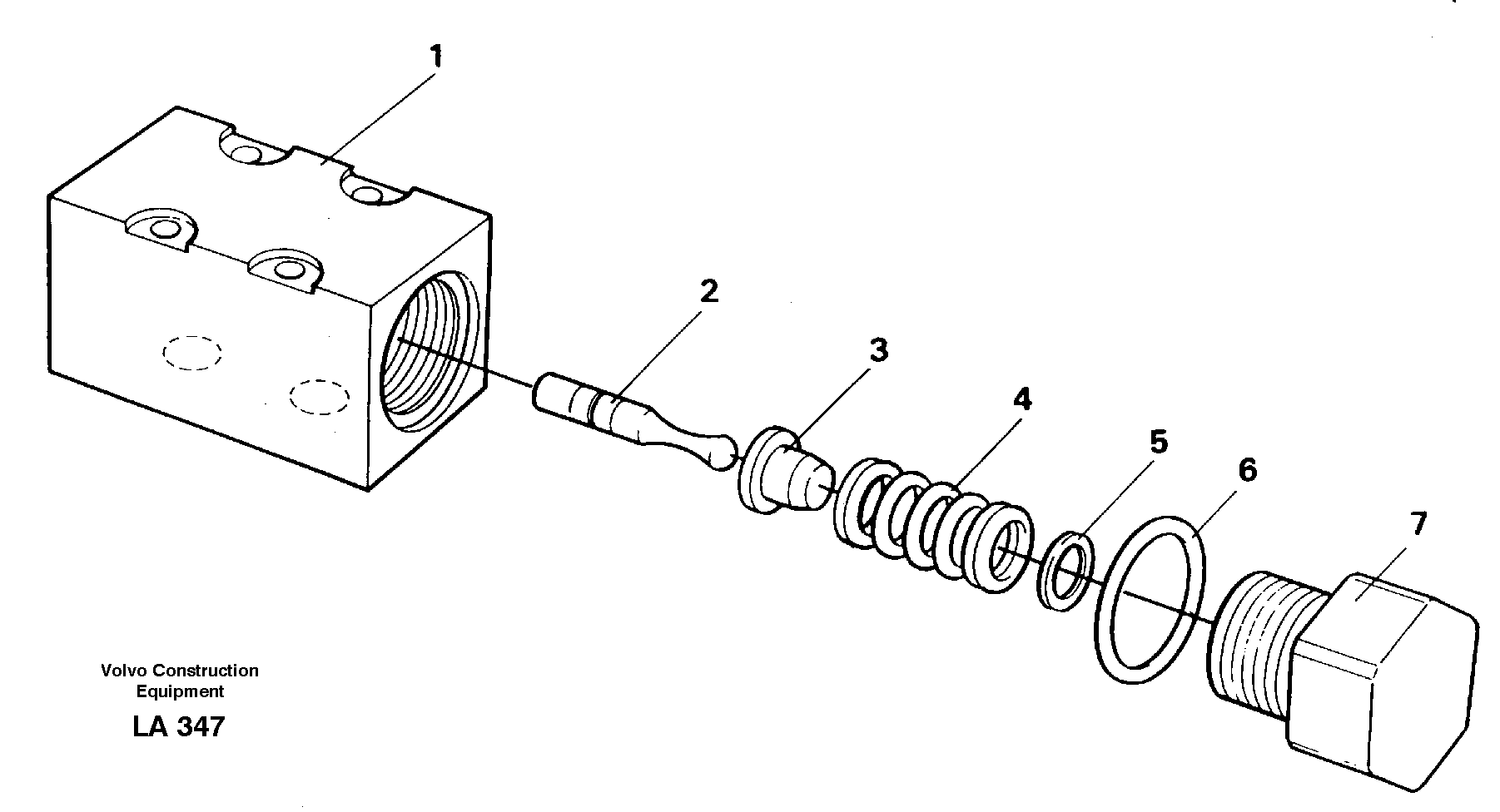 Pressure limiting valve  14267968 — volvo parts diagram