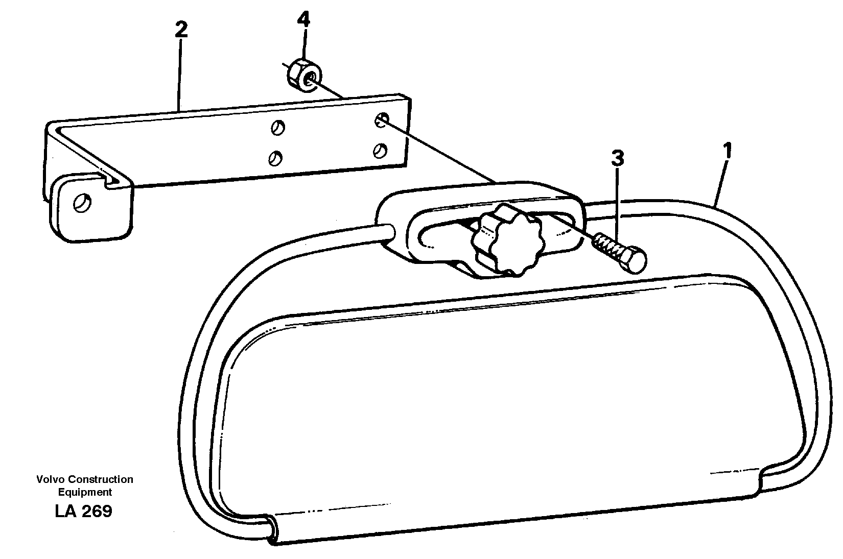 Sun visor,interior — volvo parts diagram