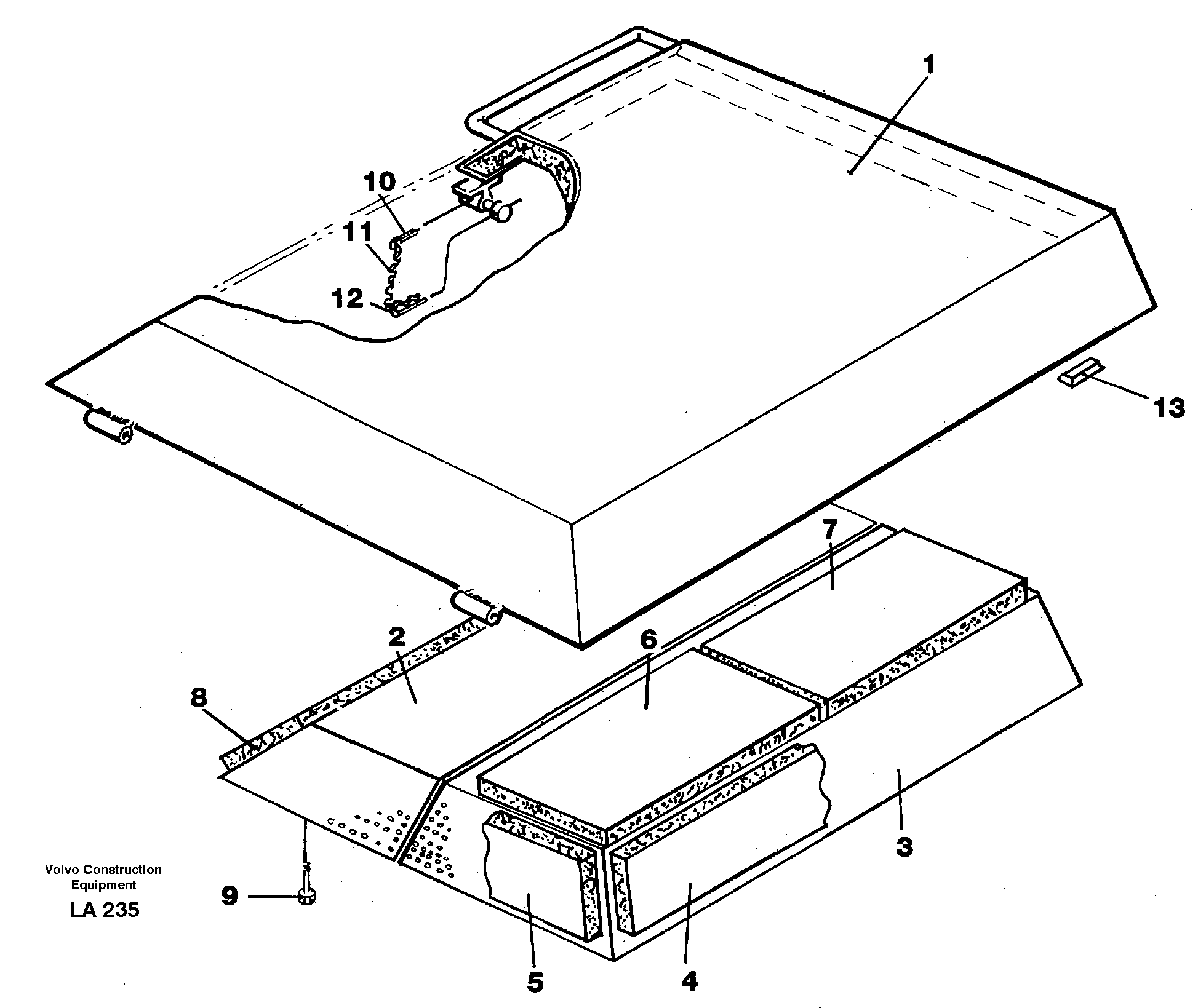 Hatch, engine — volvo parts diagram