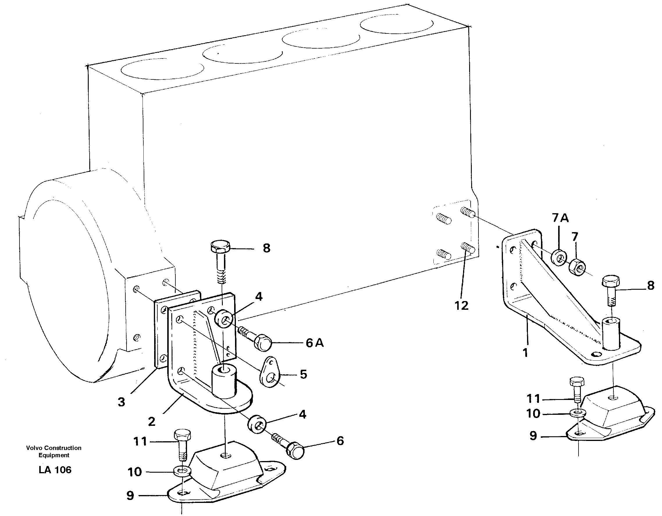 Engine mounting — volvo parts diagram