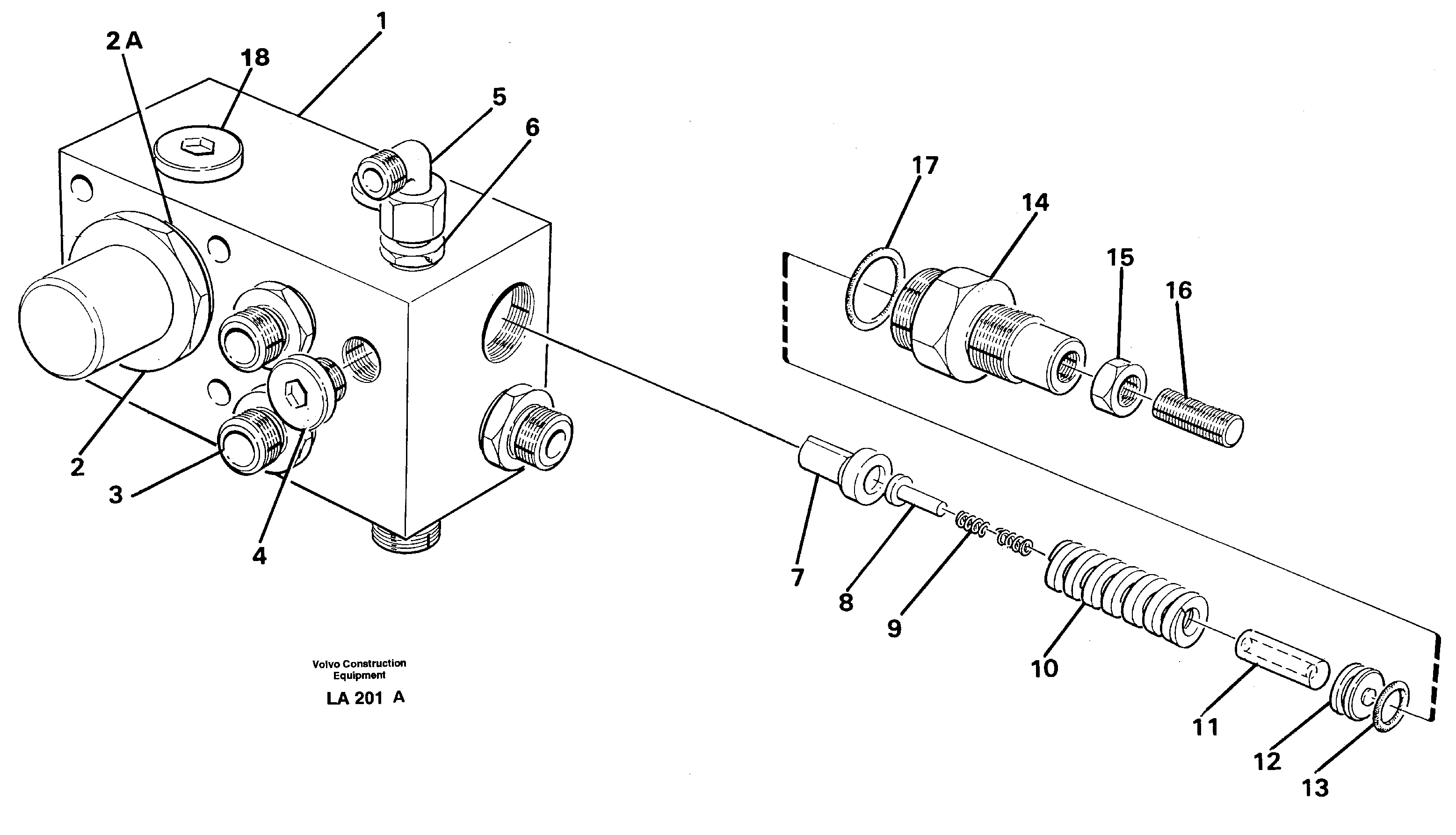 Tank connection — volvo parts diagram