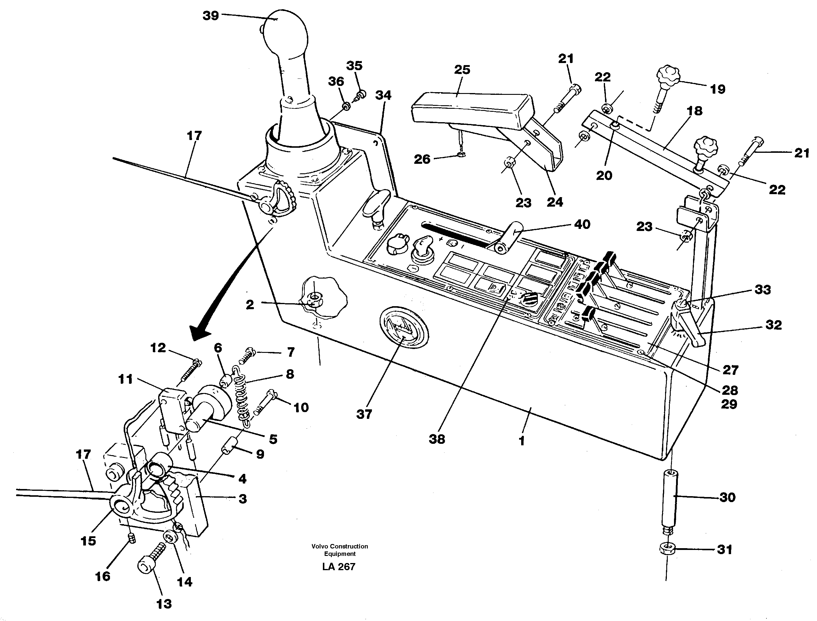Side panel, left — volvo parts diagram