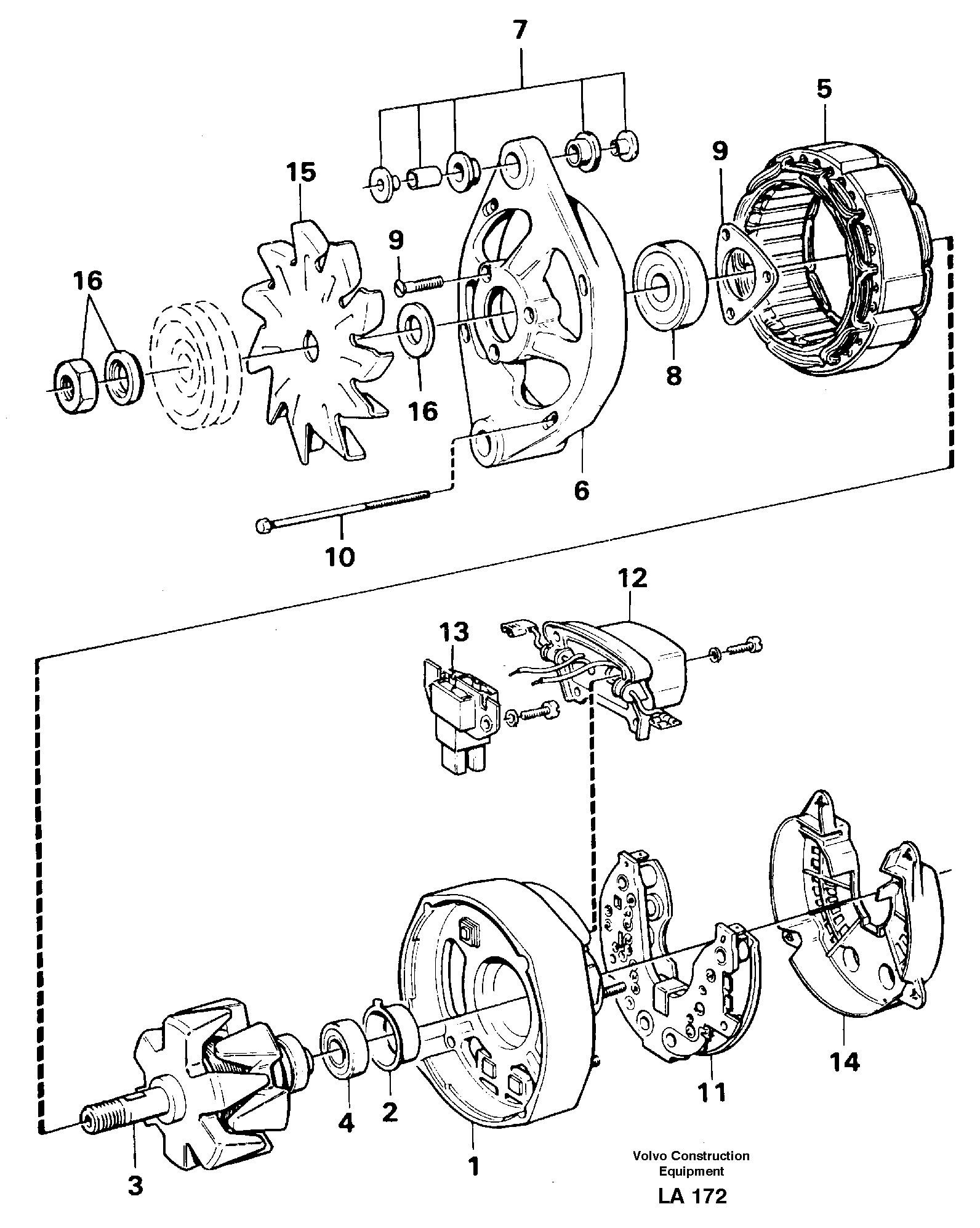 Alternator — volvo parts diagram