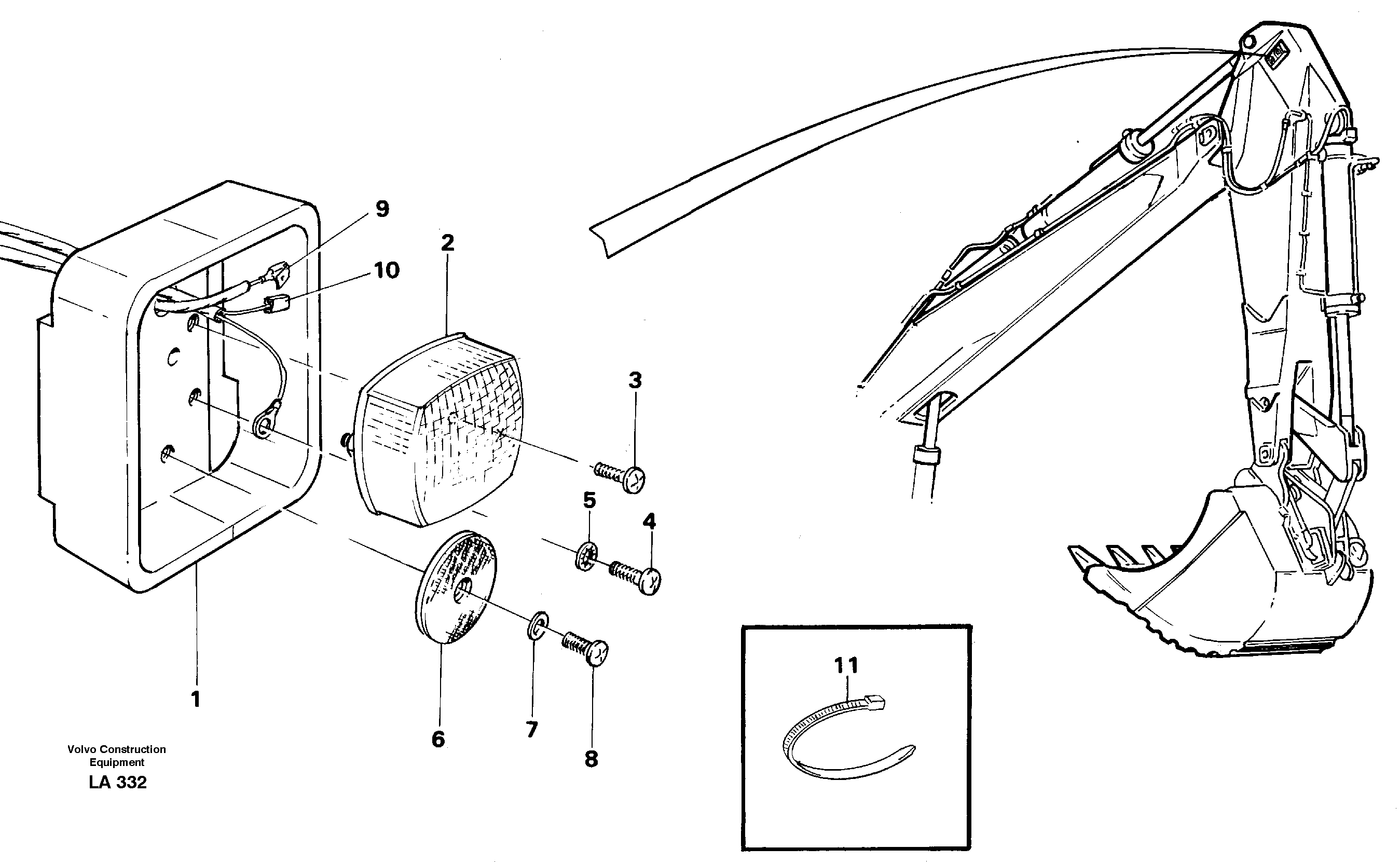 Side marking lamp  14263749 — volvo parts diagram