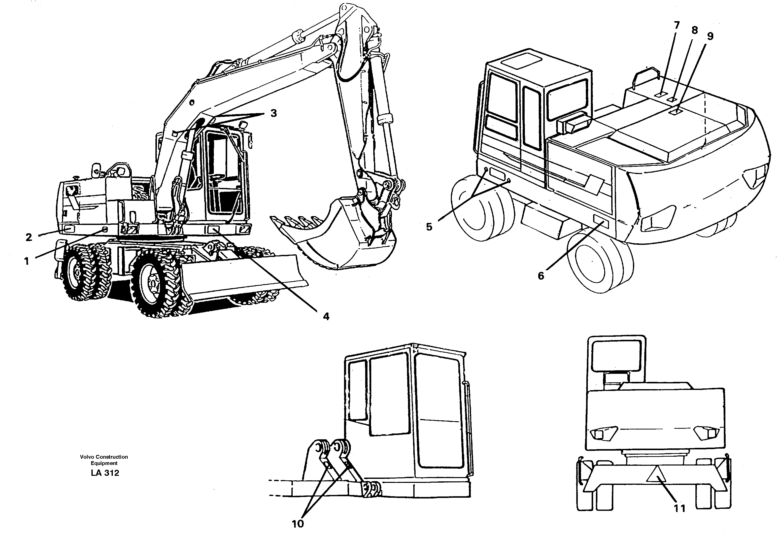 Sign plates and transfer,outer location — volvo parts diagram