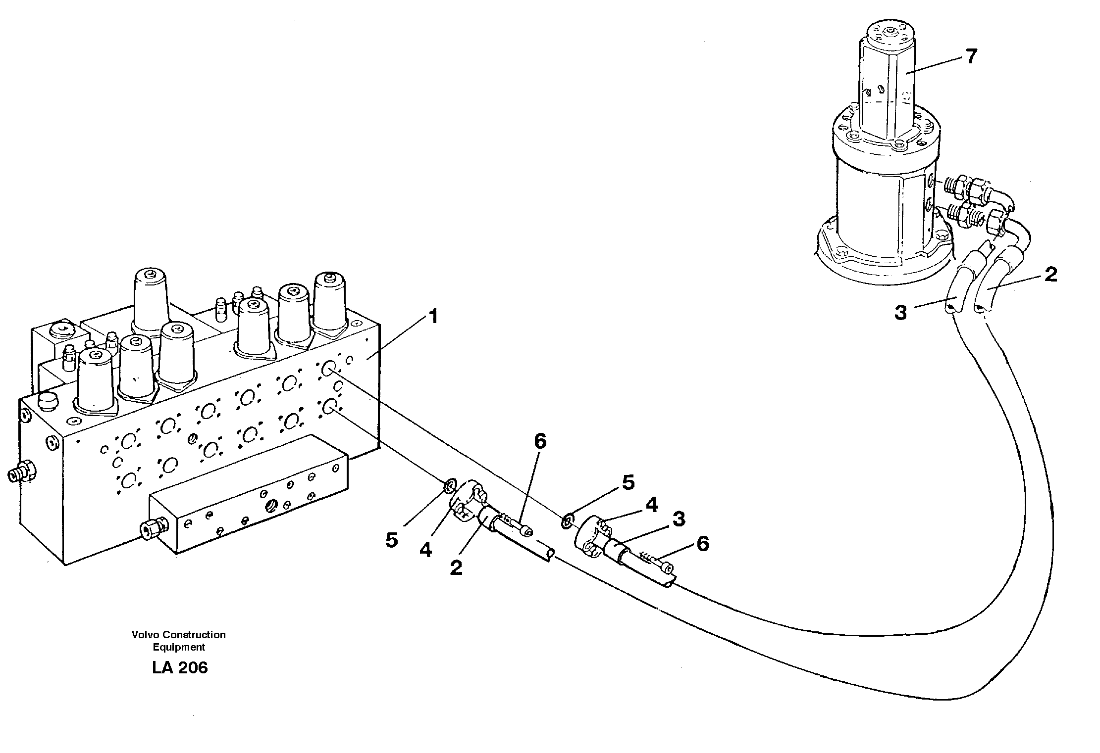 Hydraulic system, travel — volvo parts diagram