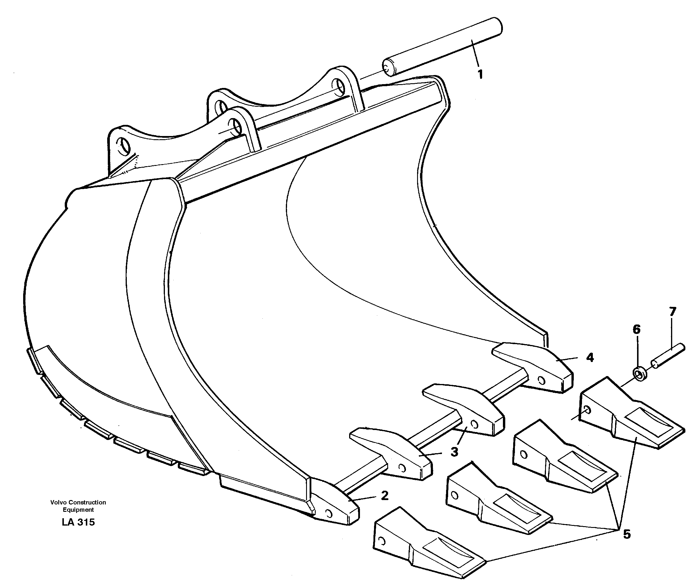 Buckets for Quickfit withplate cutting edges  14259265 14259266 14262956 14253077 — volvo parts diagram