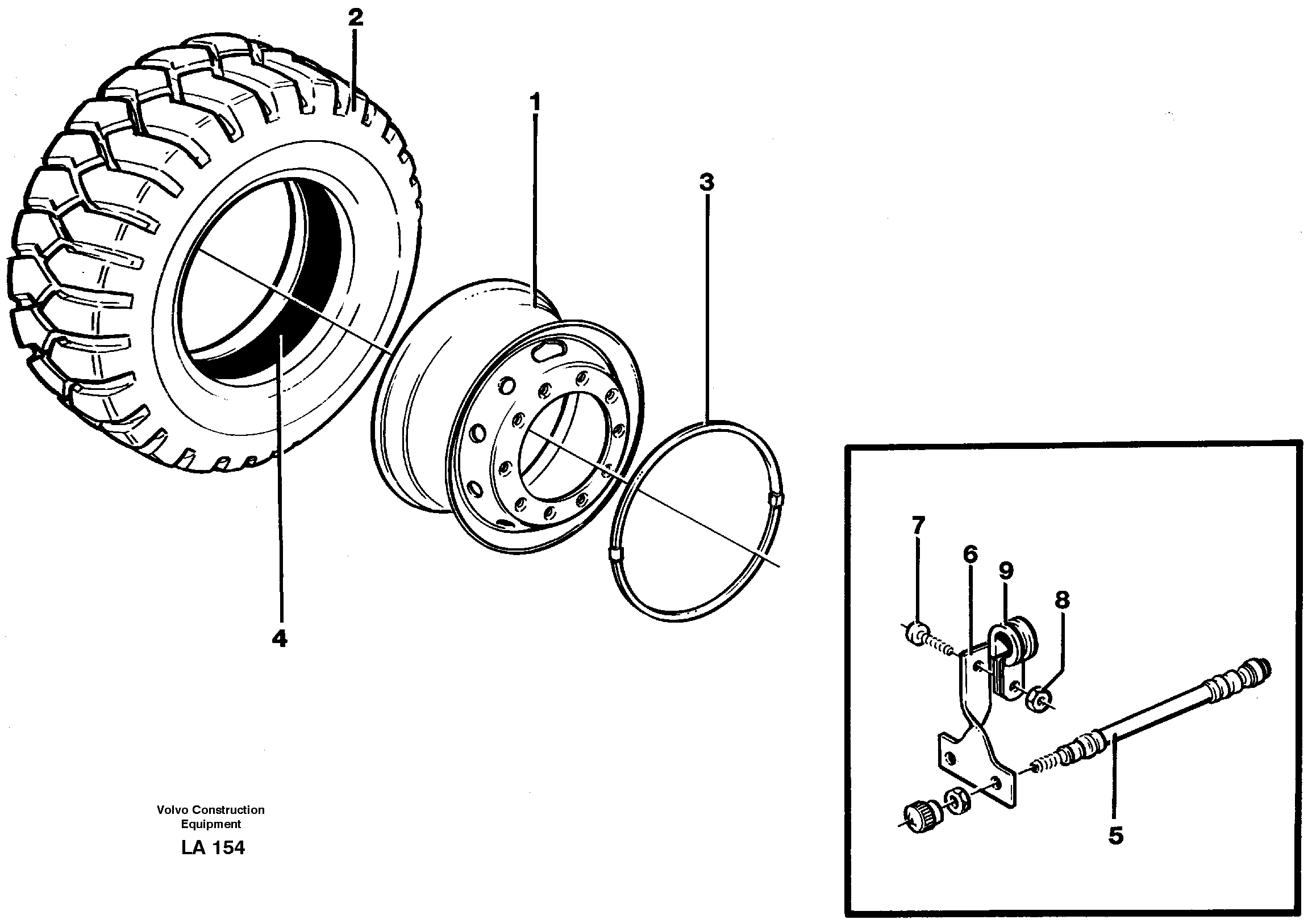 Wheel equipment — volvo parts diagram