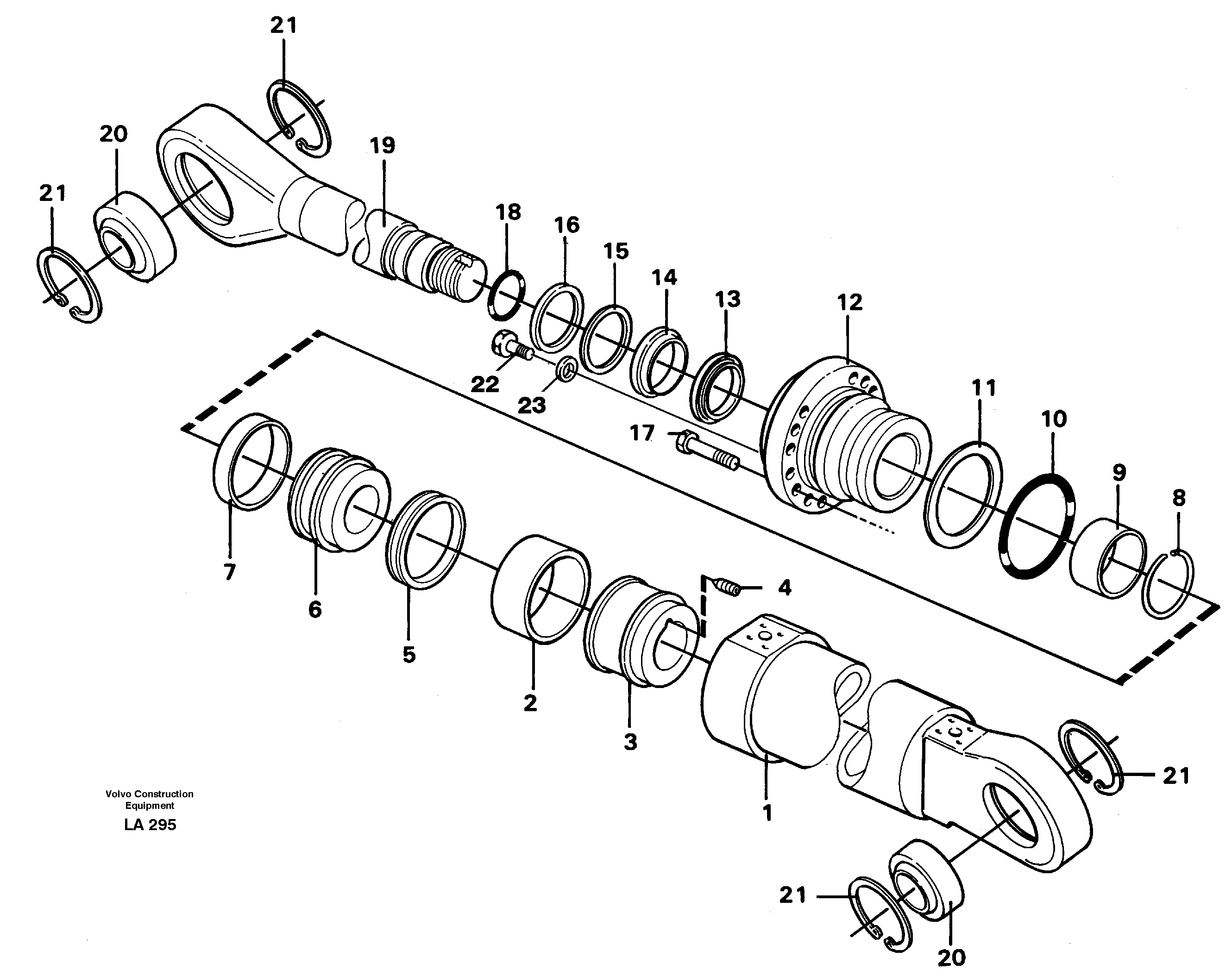 Knuckle cylinder  14267963 — volvo parts diagram