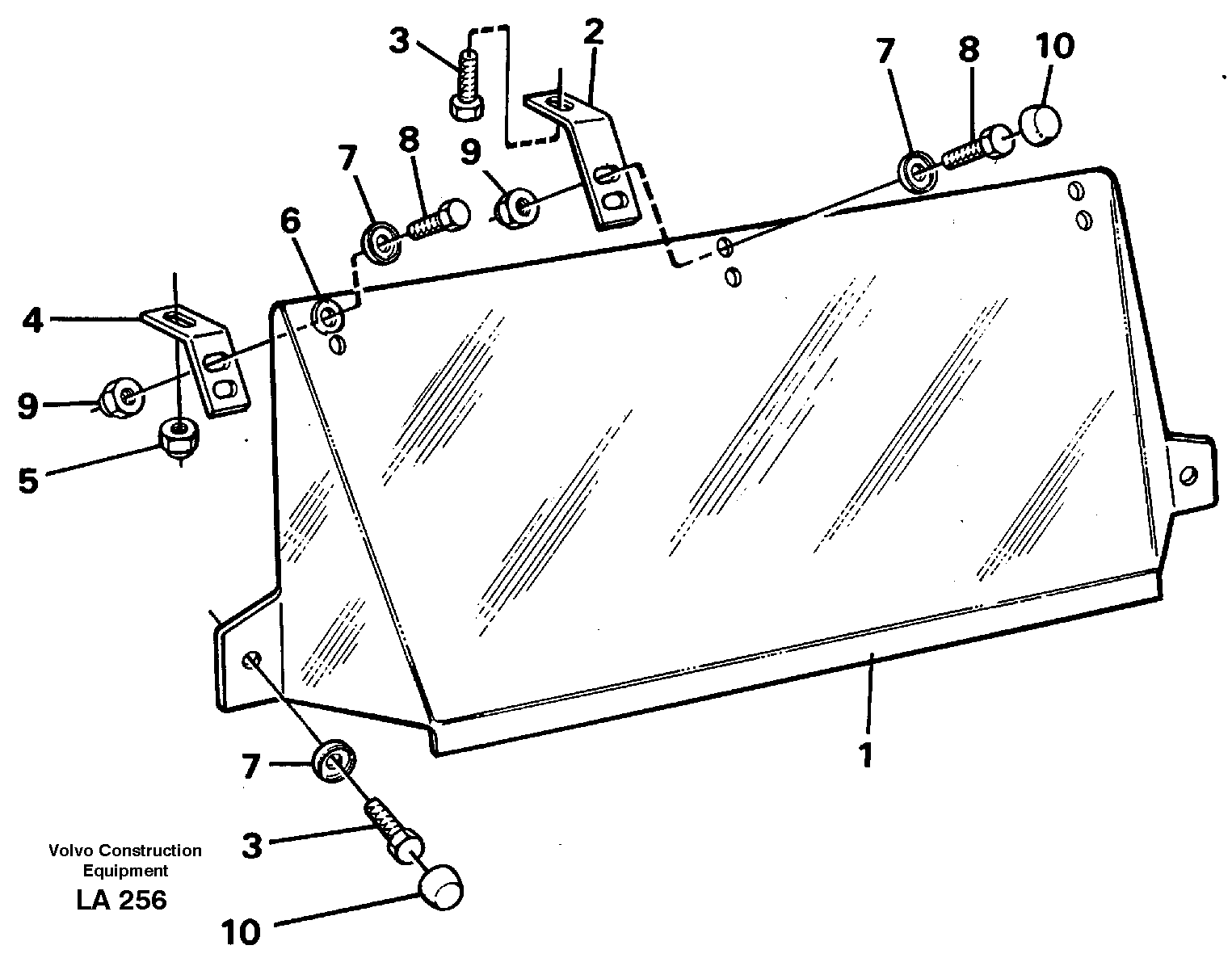 Sun visor, outer  14250635 — volvo parts diagram