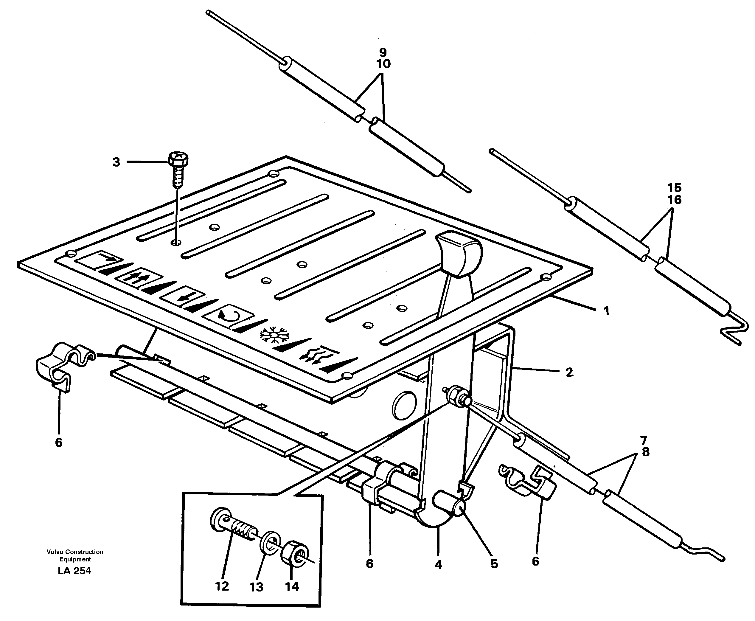 Heater control — volvo parts diagram