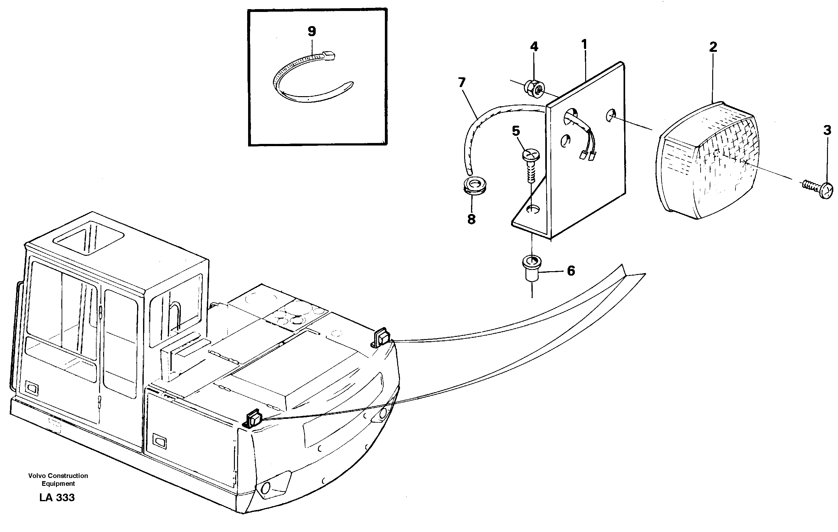 Lighting, rear  14254903 — volvo parts diagram