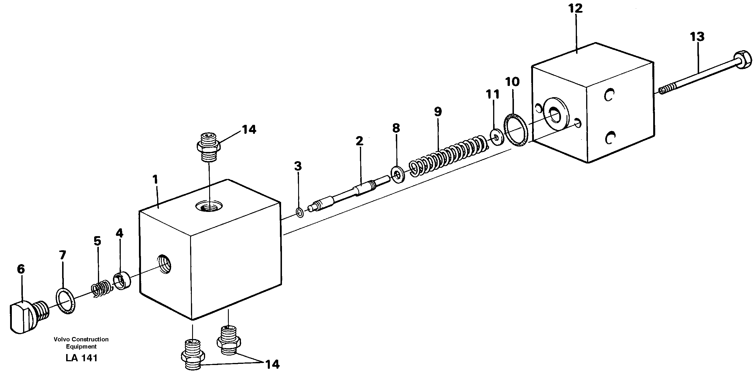 Pressure reducing valve, oscillating system — volvo parts diagram