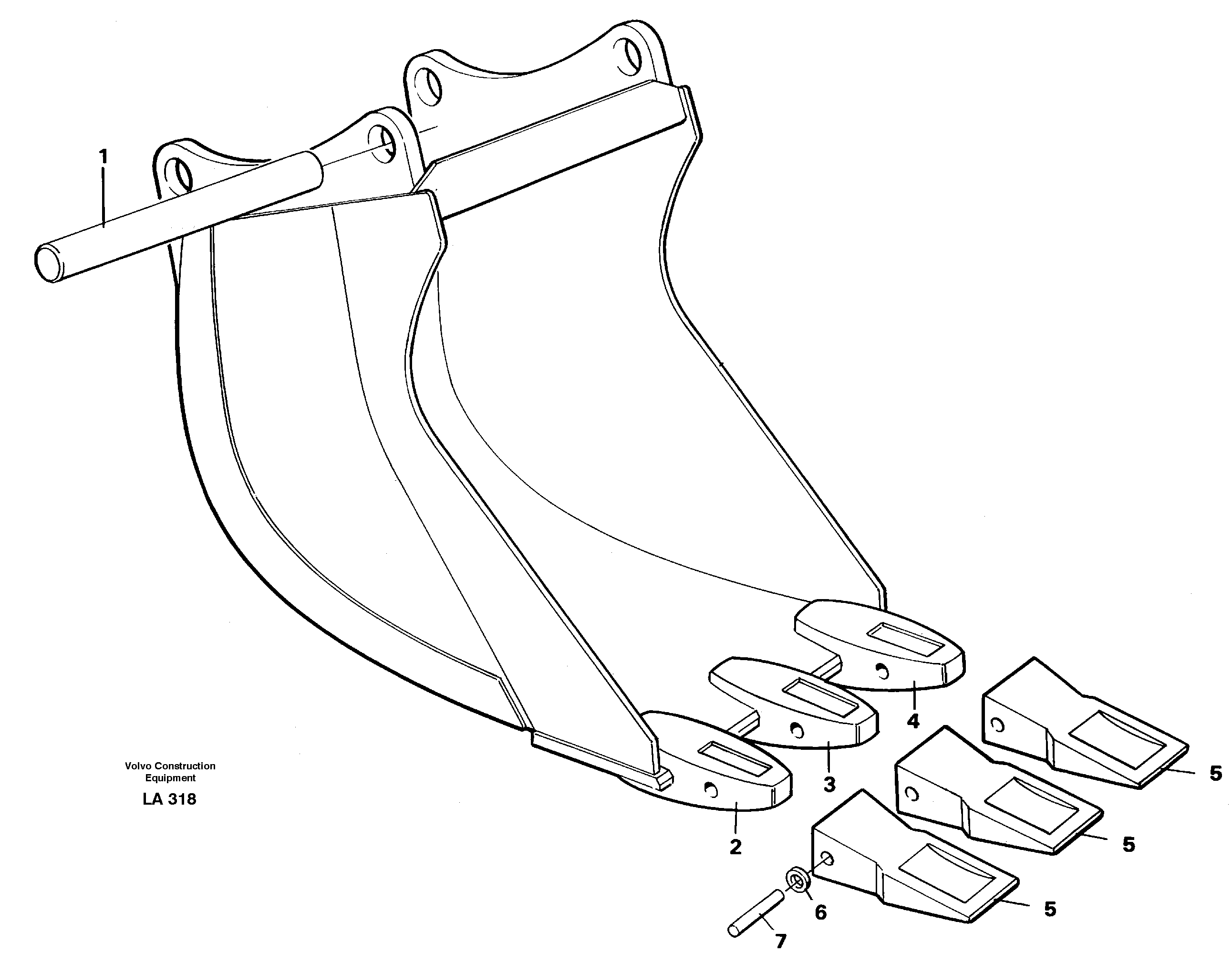 Cable bucket  14259269 — volvo parts diagram