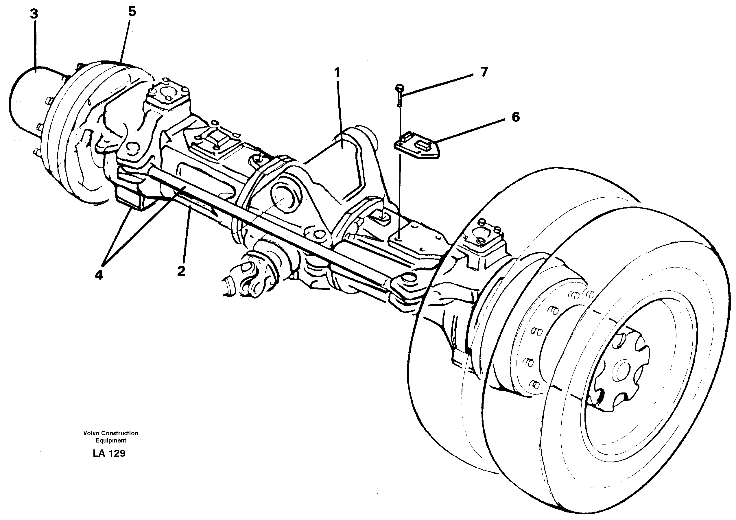 Front axle — volvo parts diagram