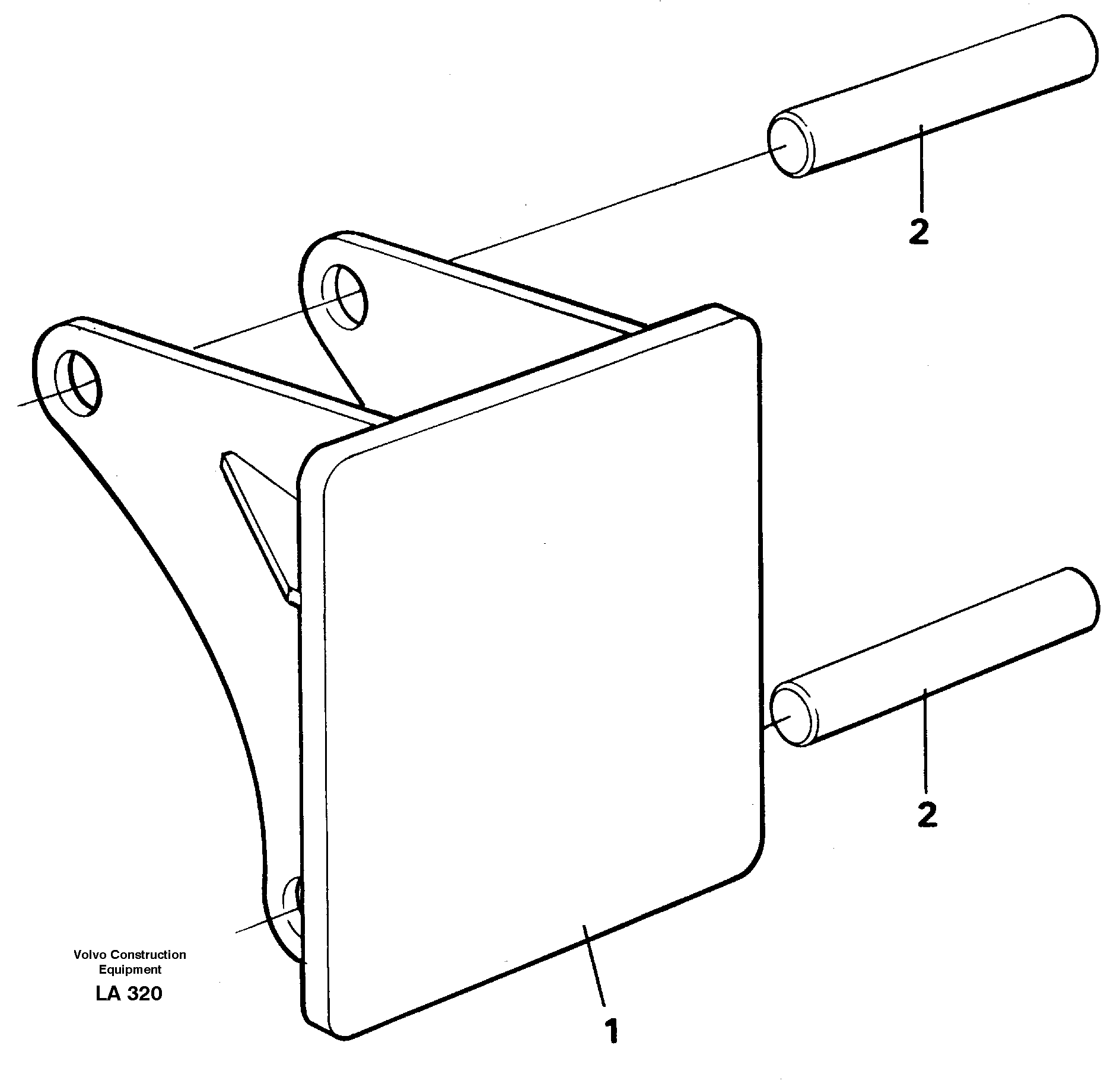 Hammer plate  14258943 — volvo parts diagram