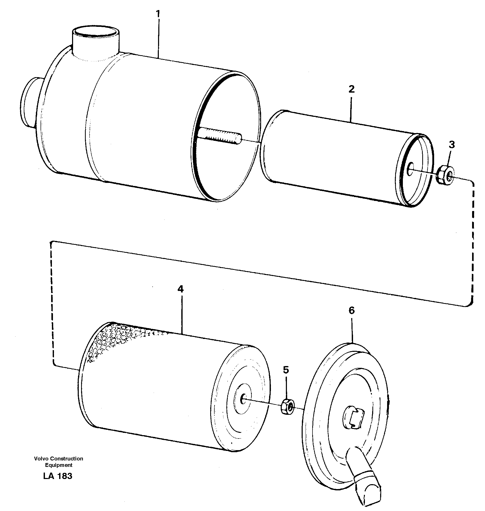 Air filter — volvo parts diagram