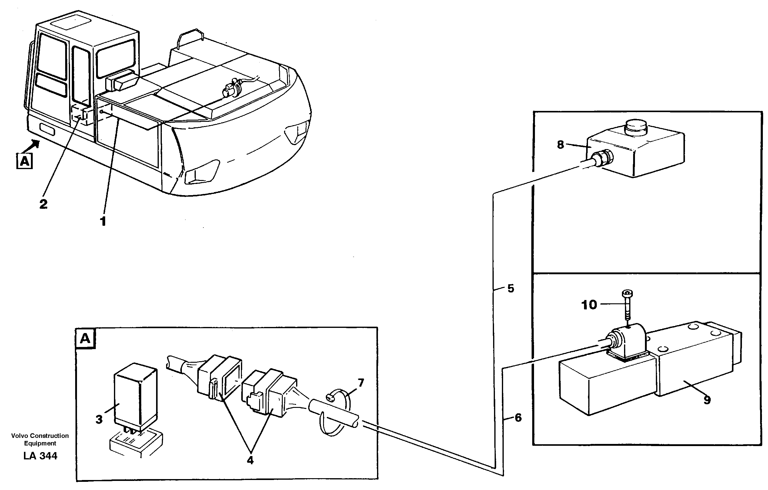 Electric installation, overfilling protection  14259796 — volvo parts diagram