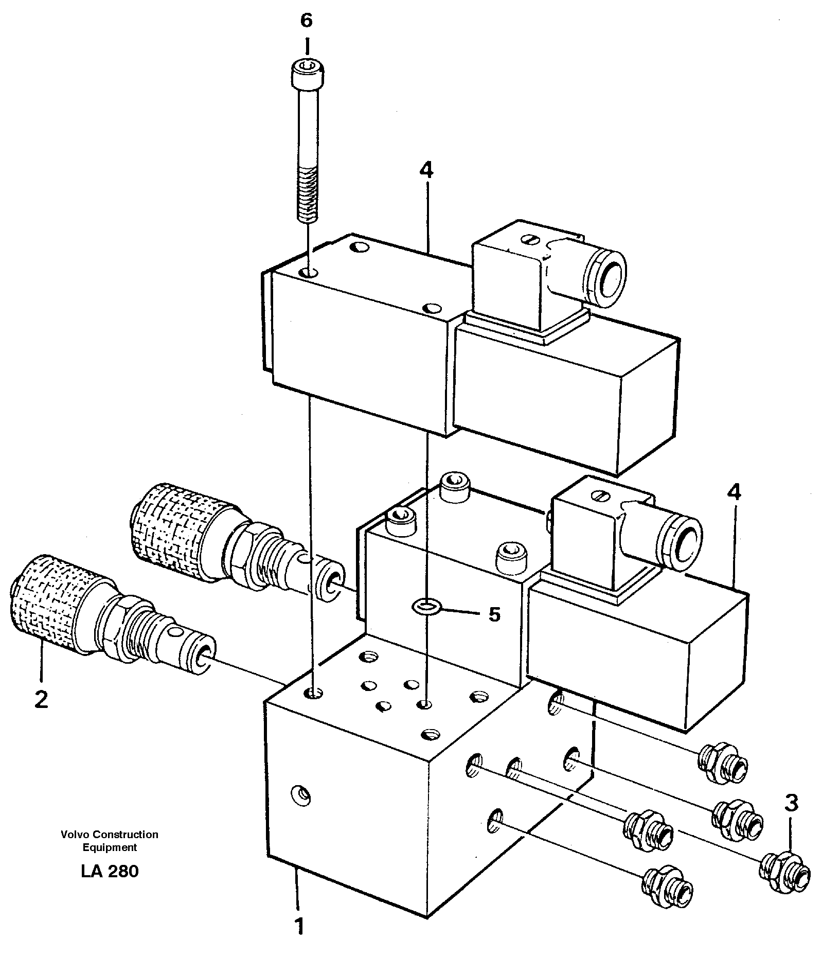 Control block, end pos. dampening — volvo parts diagram
