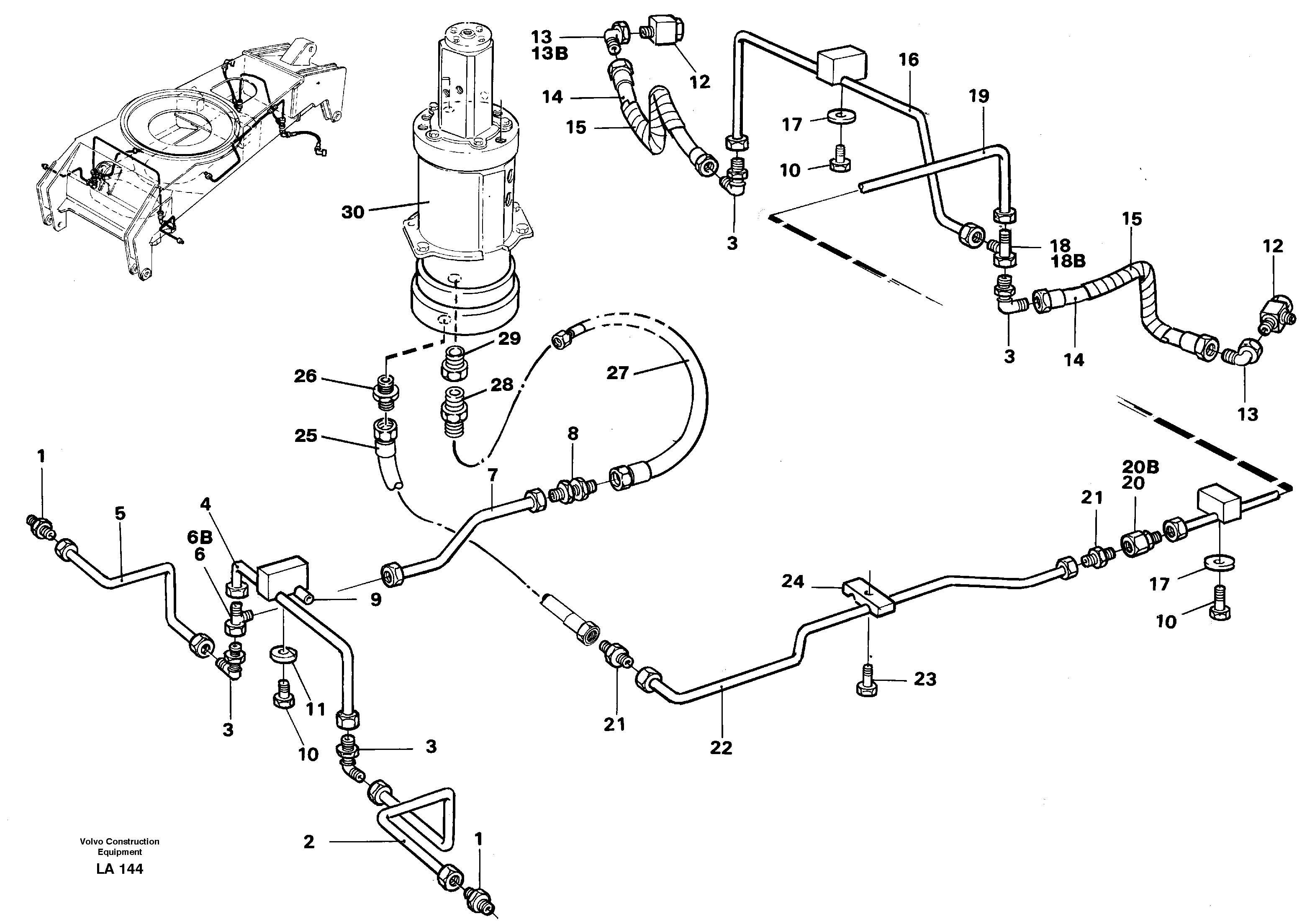 Brakesystem, undercarrige — volvo parts diagram