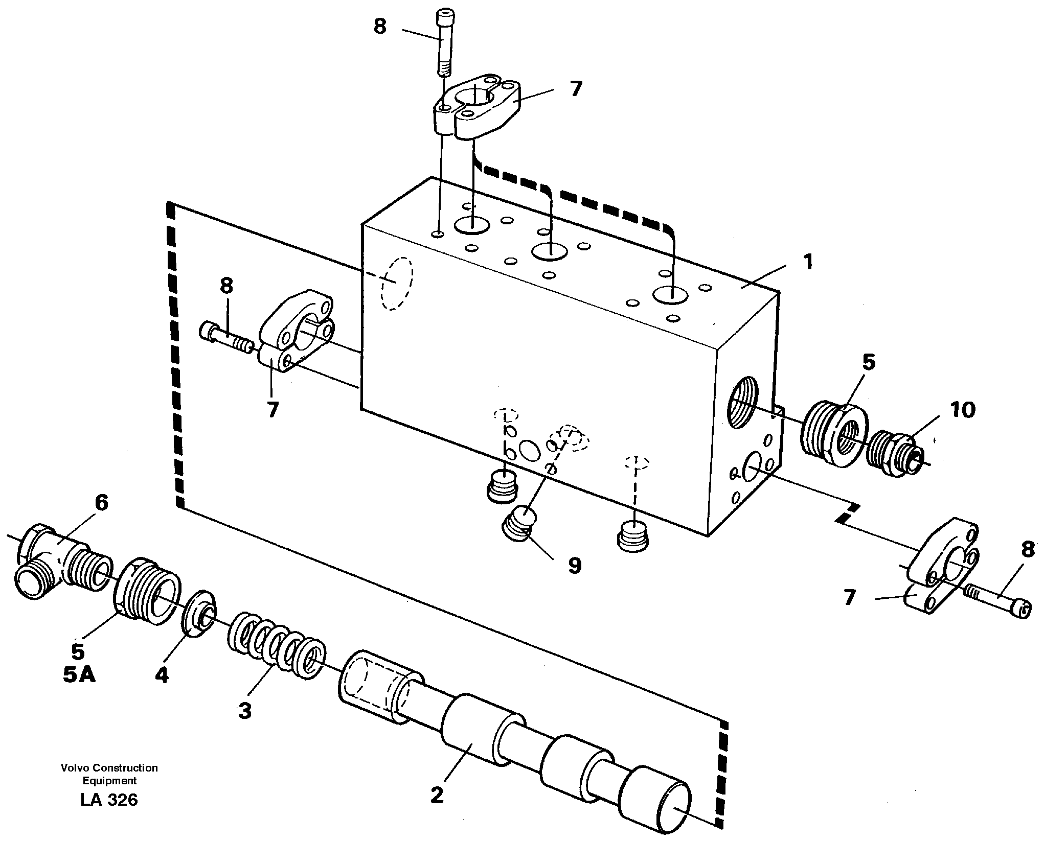 Operating valve  14262401, 14259547, 14341340 — volvo parts diagram