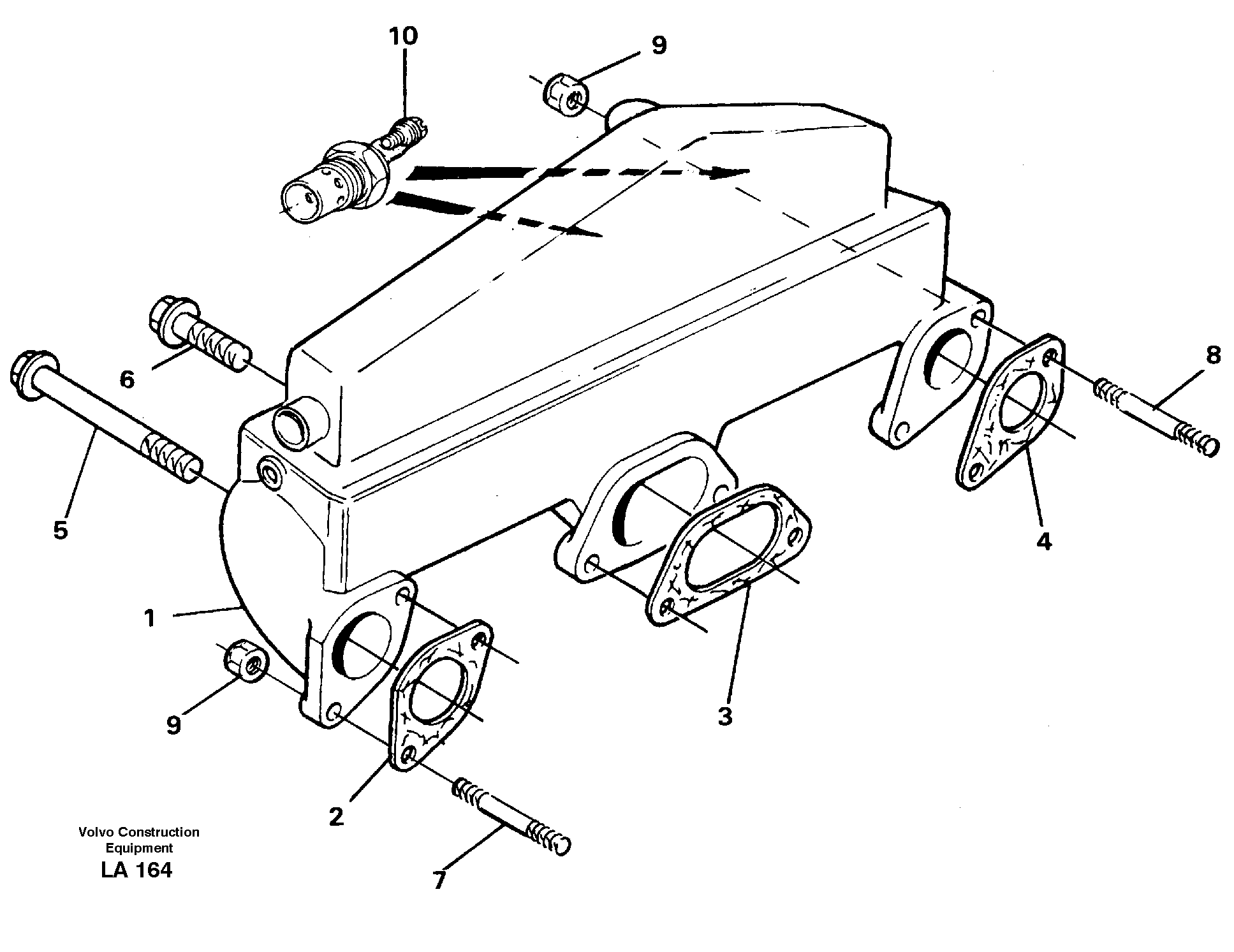Inlet manifold — volvo parts diagram