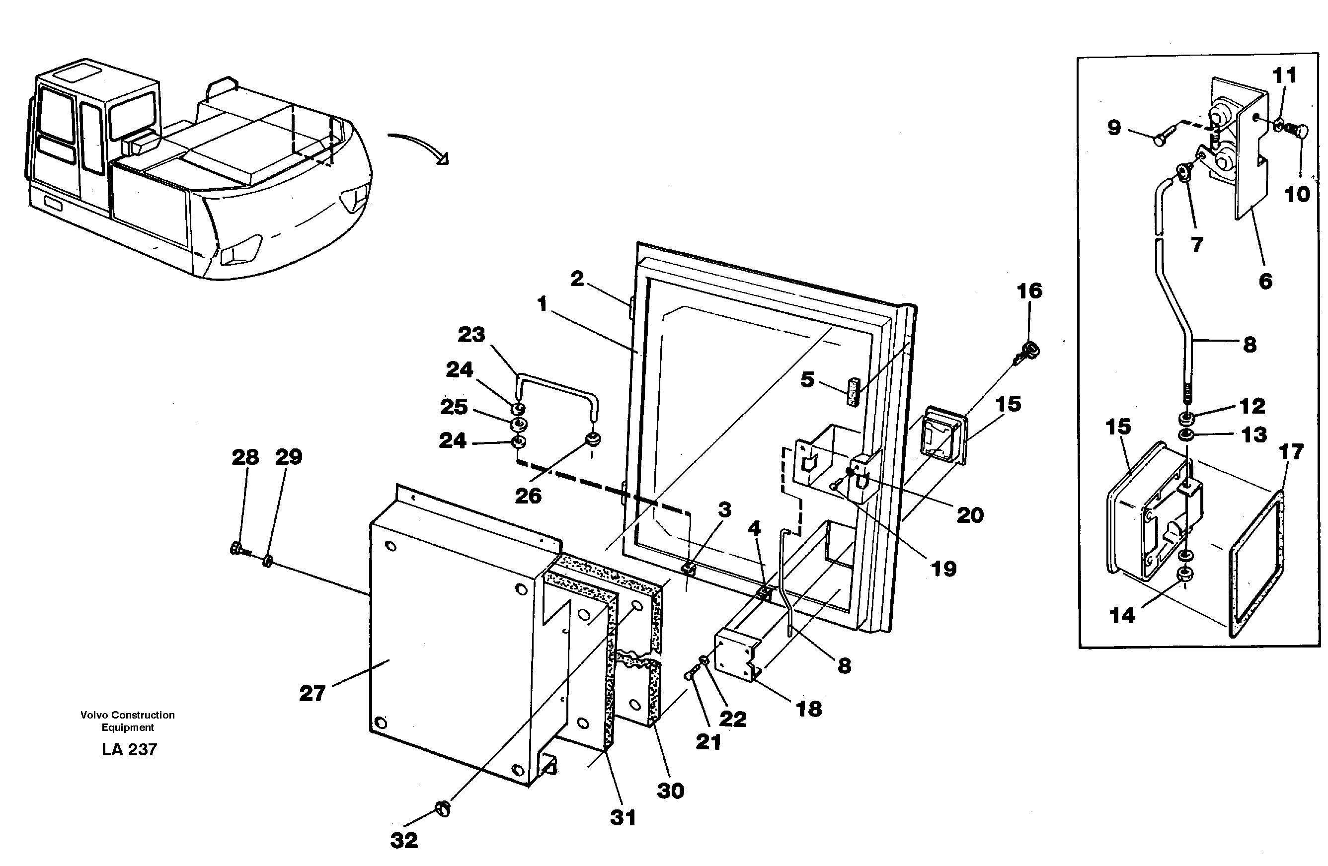 Door,tankpumps — volvo parts diagram