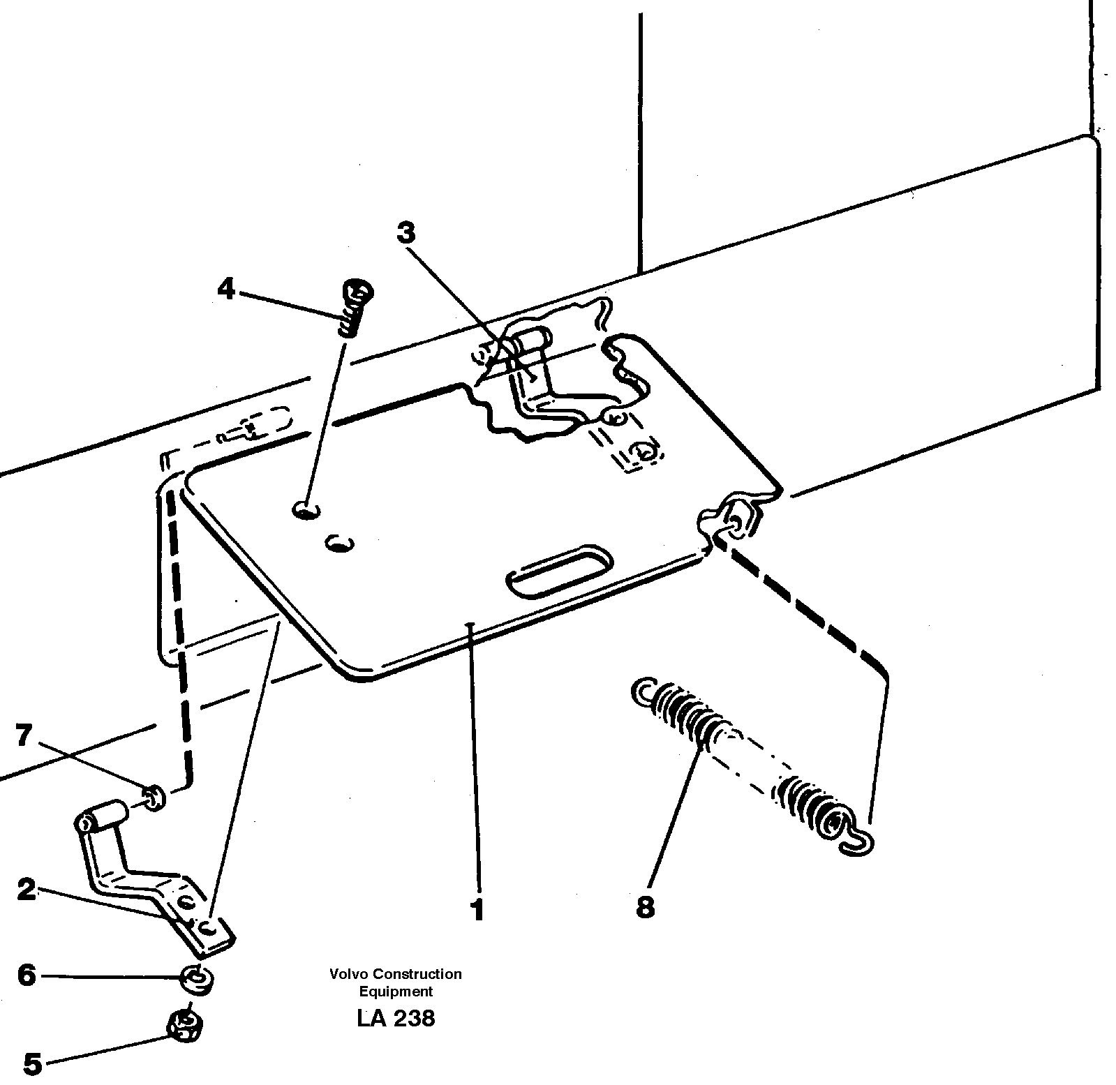 Battery disconnector hatch — volvo parts diagram
