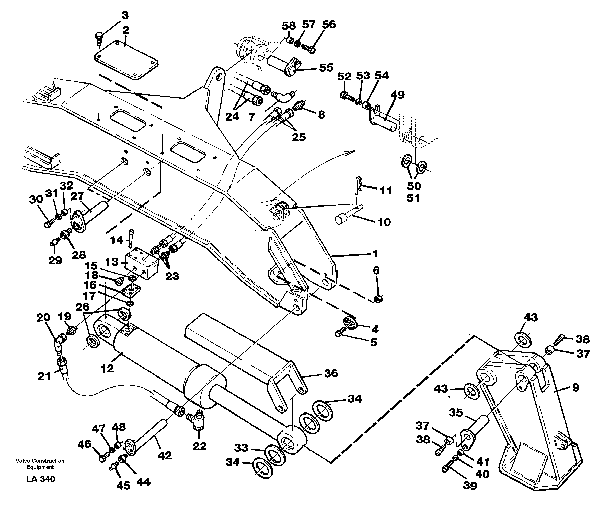 Stabilisors with fixed plate  14259272 — volvo parts diagram