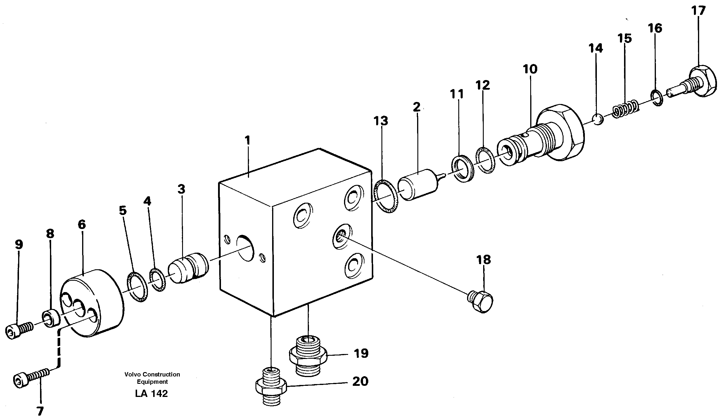 Axle locking system — volvo parts diagram