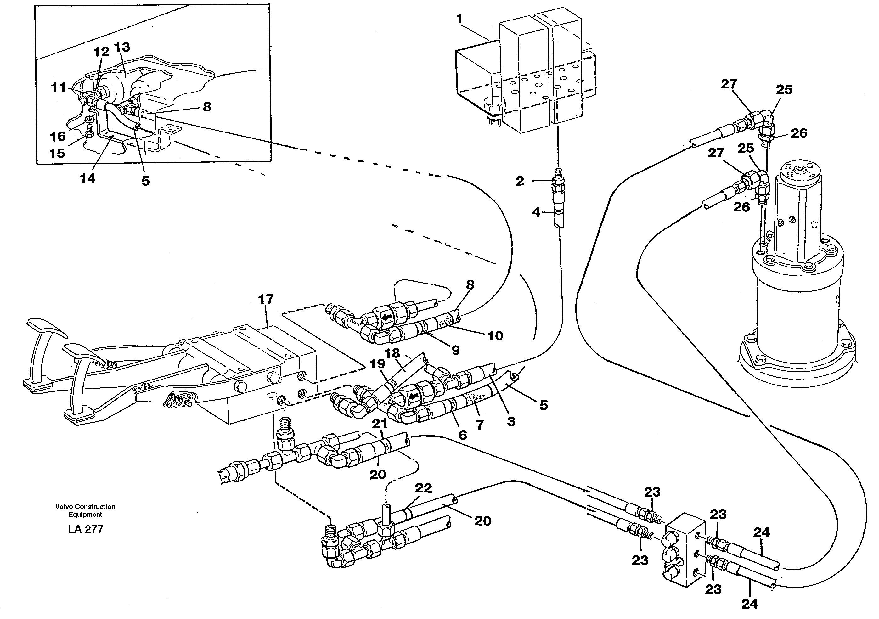 Brake system, superstructure — volvo parts diagram