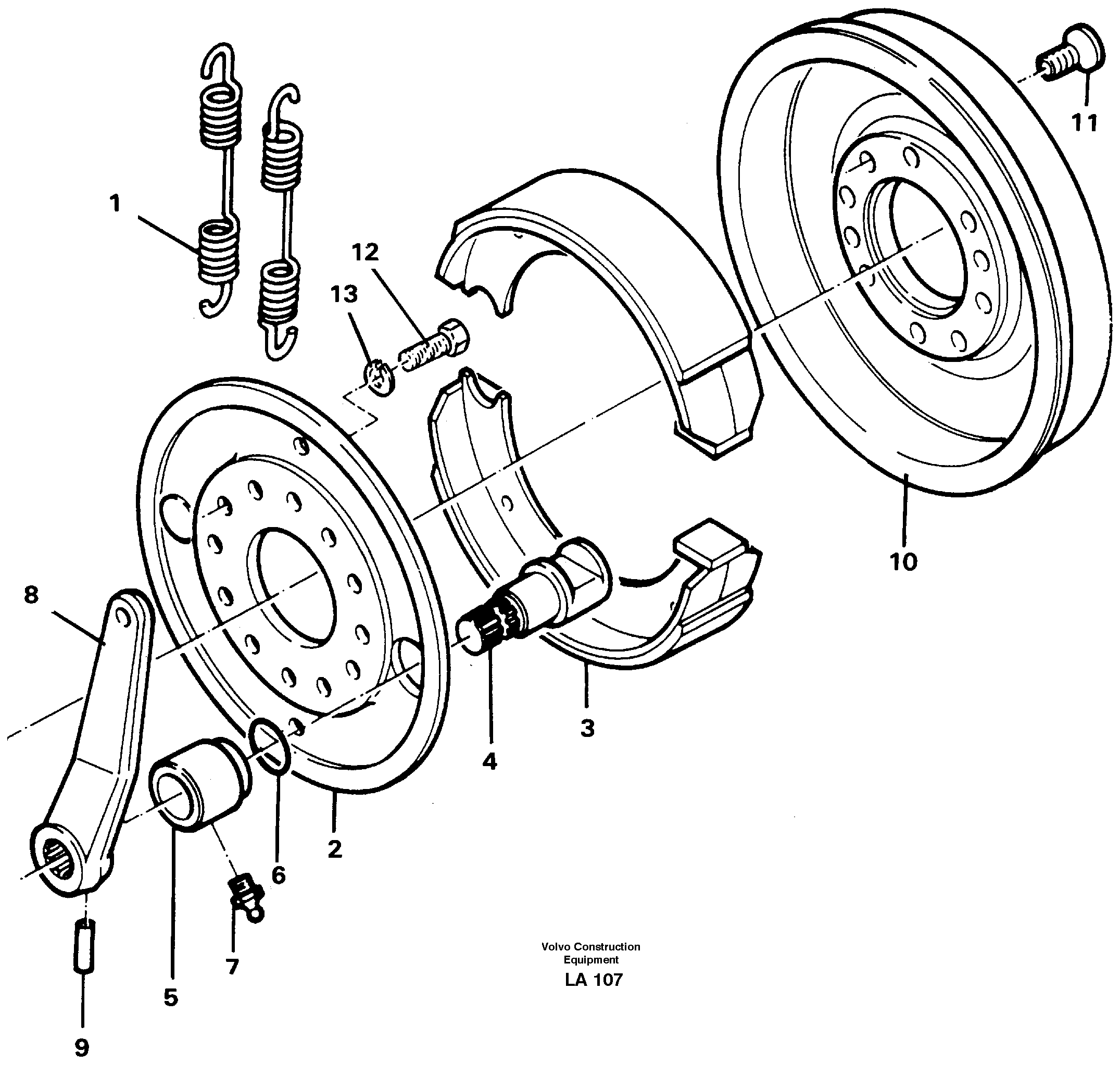 Universaljoint brake — volvo parts diagram