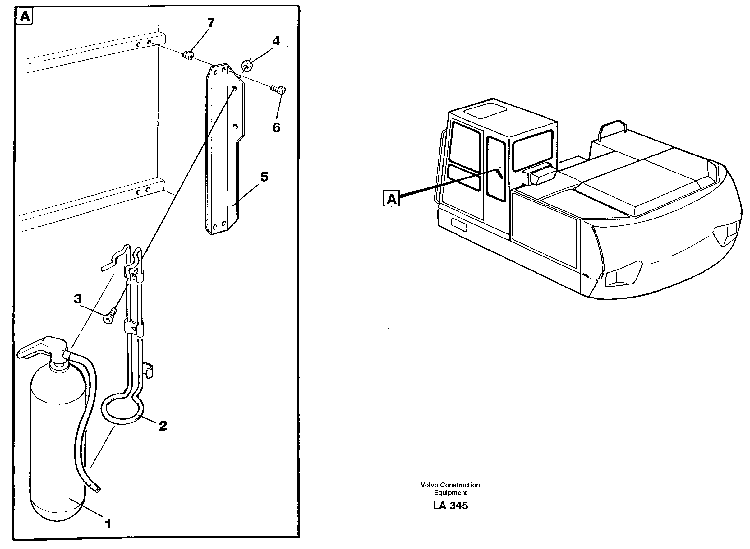Fire extinguisher  14248861 — volvo parts diagram