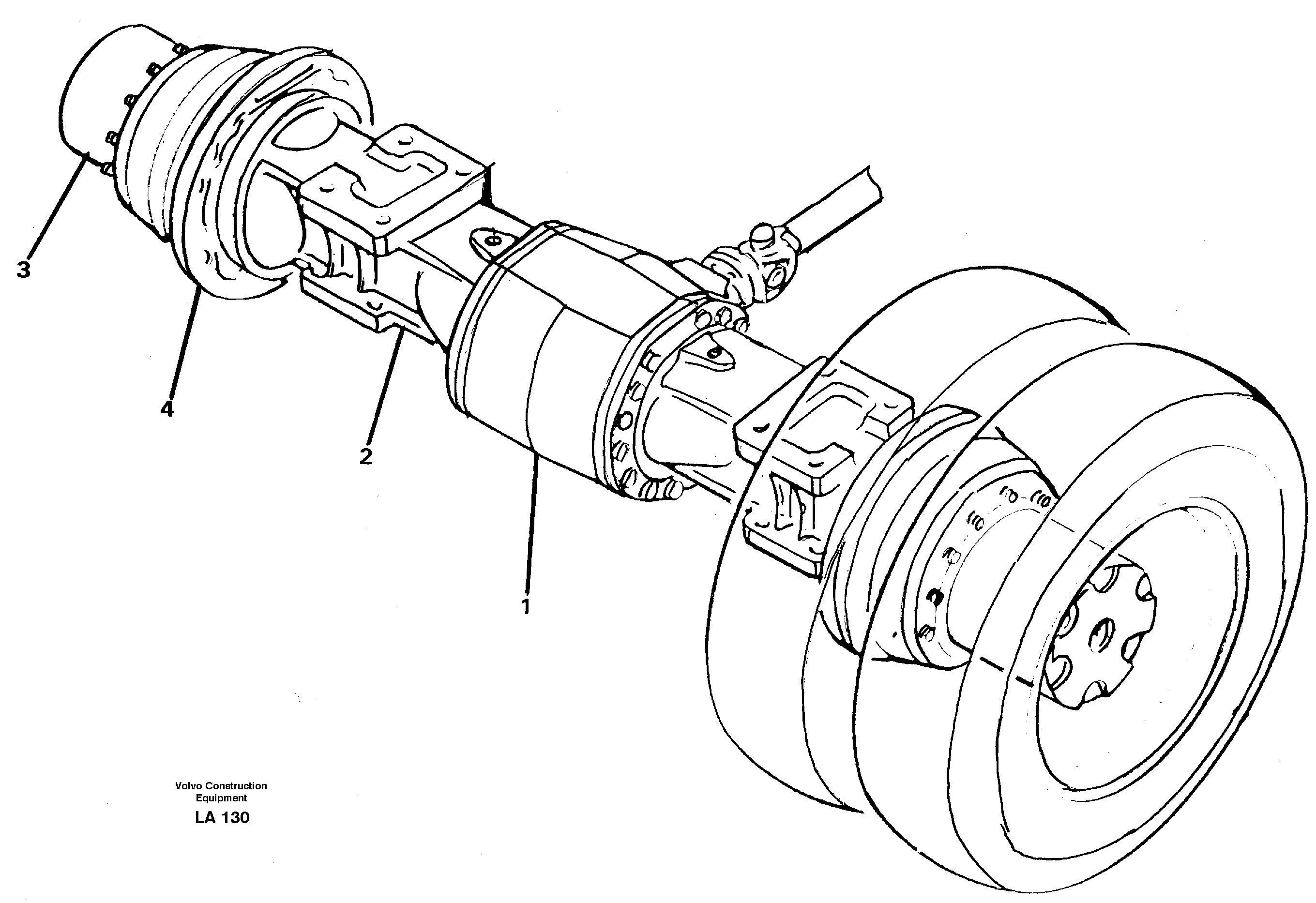 Rear axle — volvo parts diagram