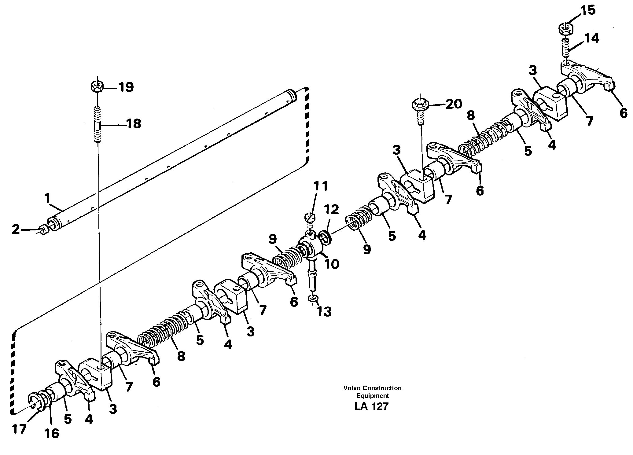 Valve mechanism — volvo parts diagram