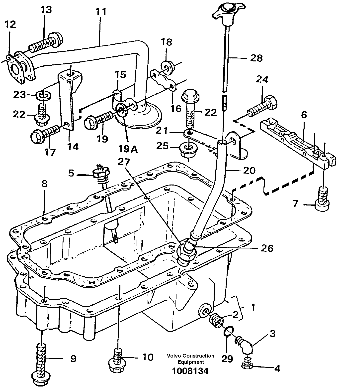 Oil sump — volvo parts diagram