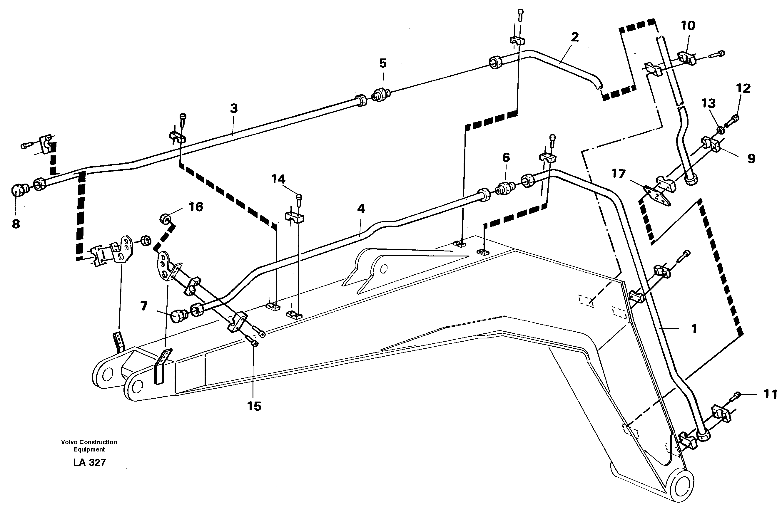 Hydr, hammer, boom  14258770 — volvo parts diagram