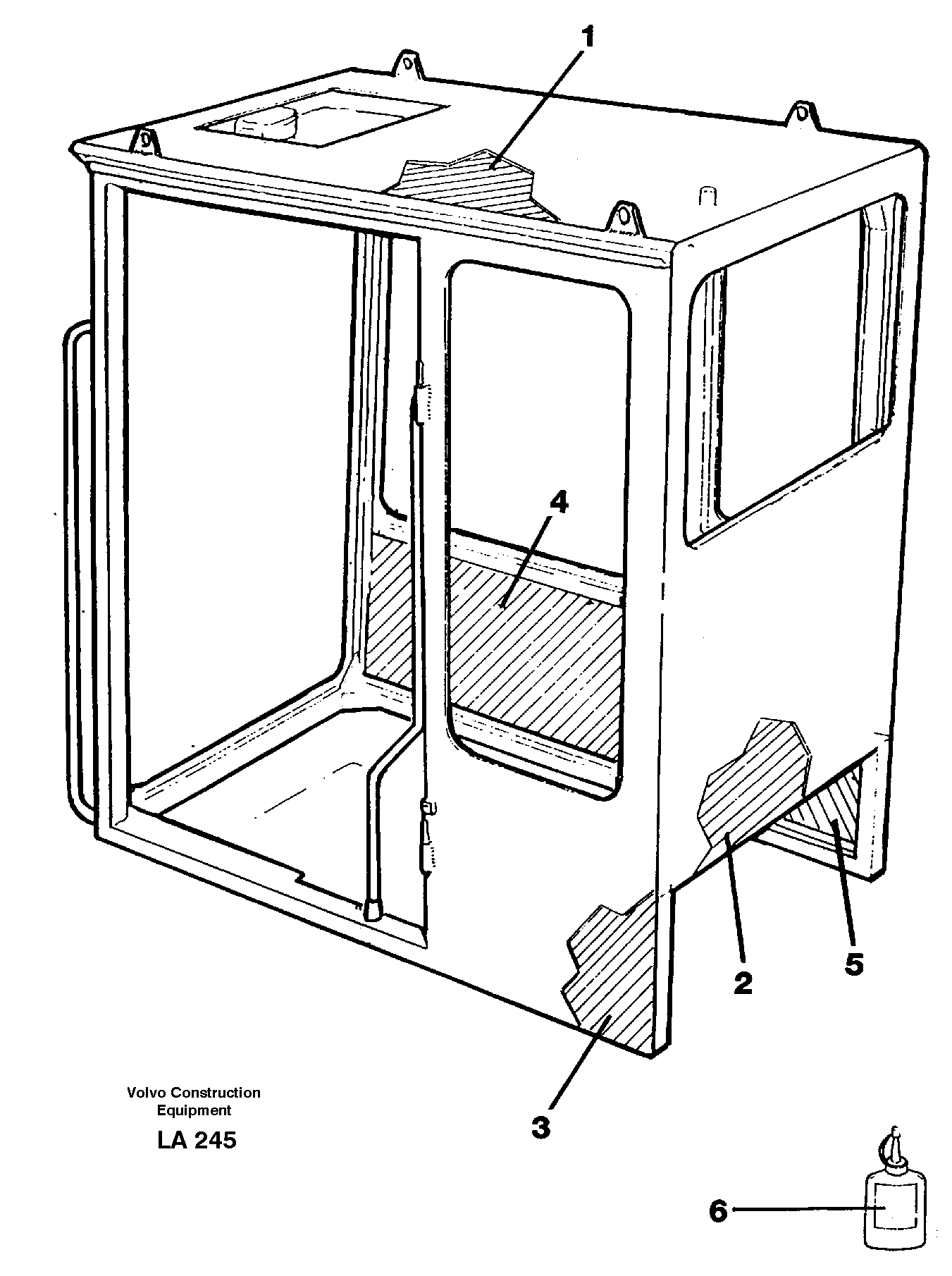 Cabin coating — volvo parts diagram