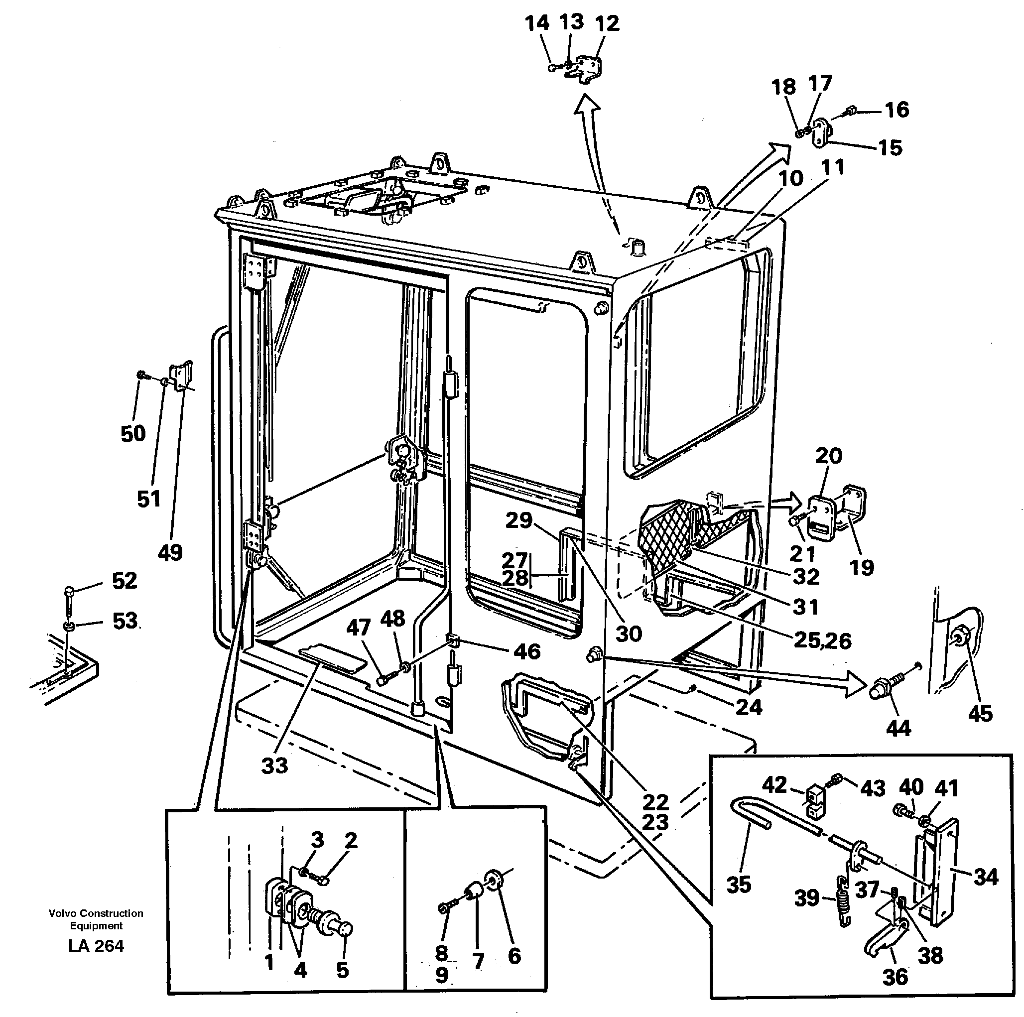 Interior components — volvo parts diagram
