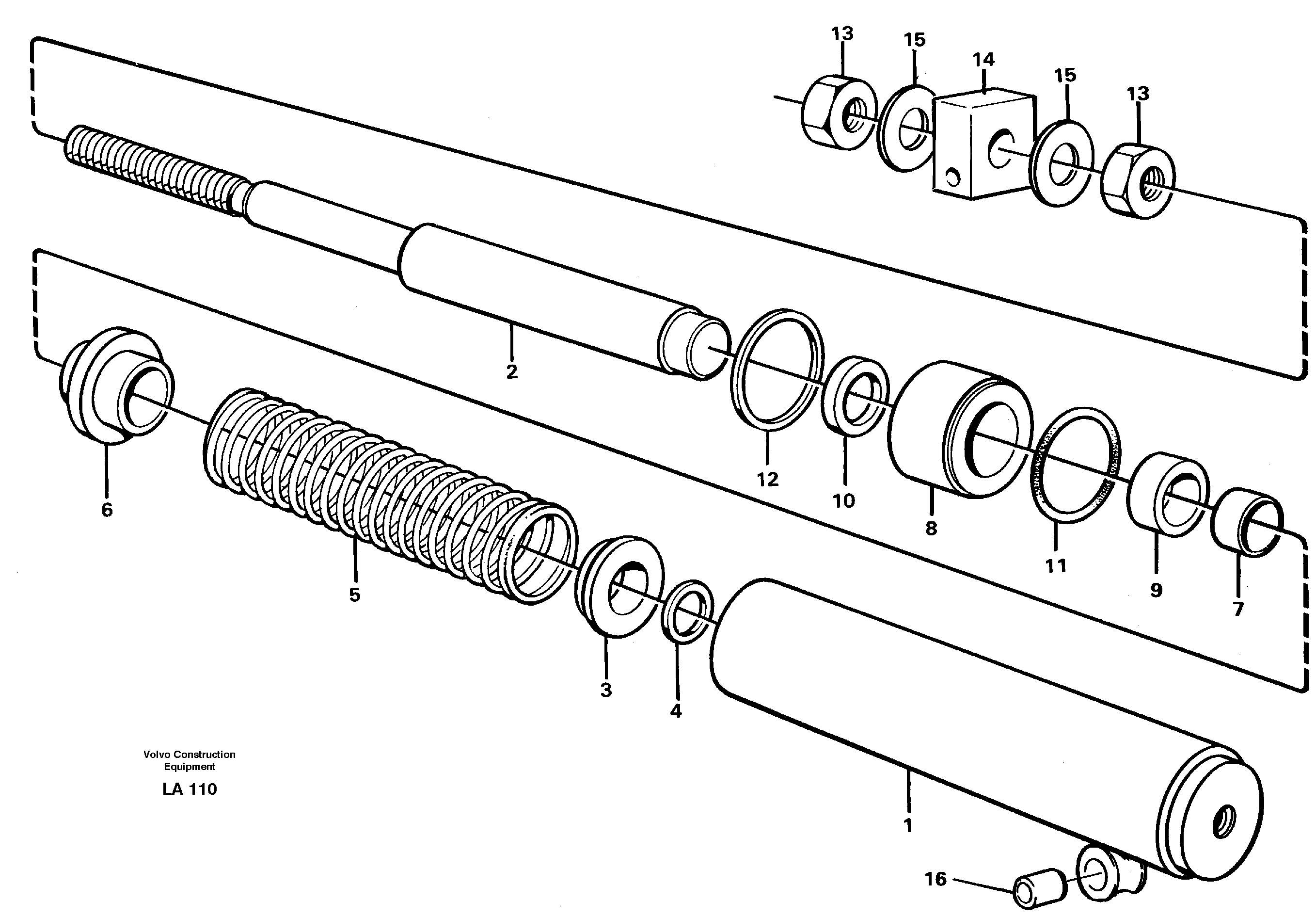 Spring cylinder — volvo parts diagram