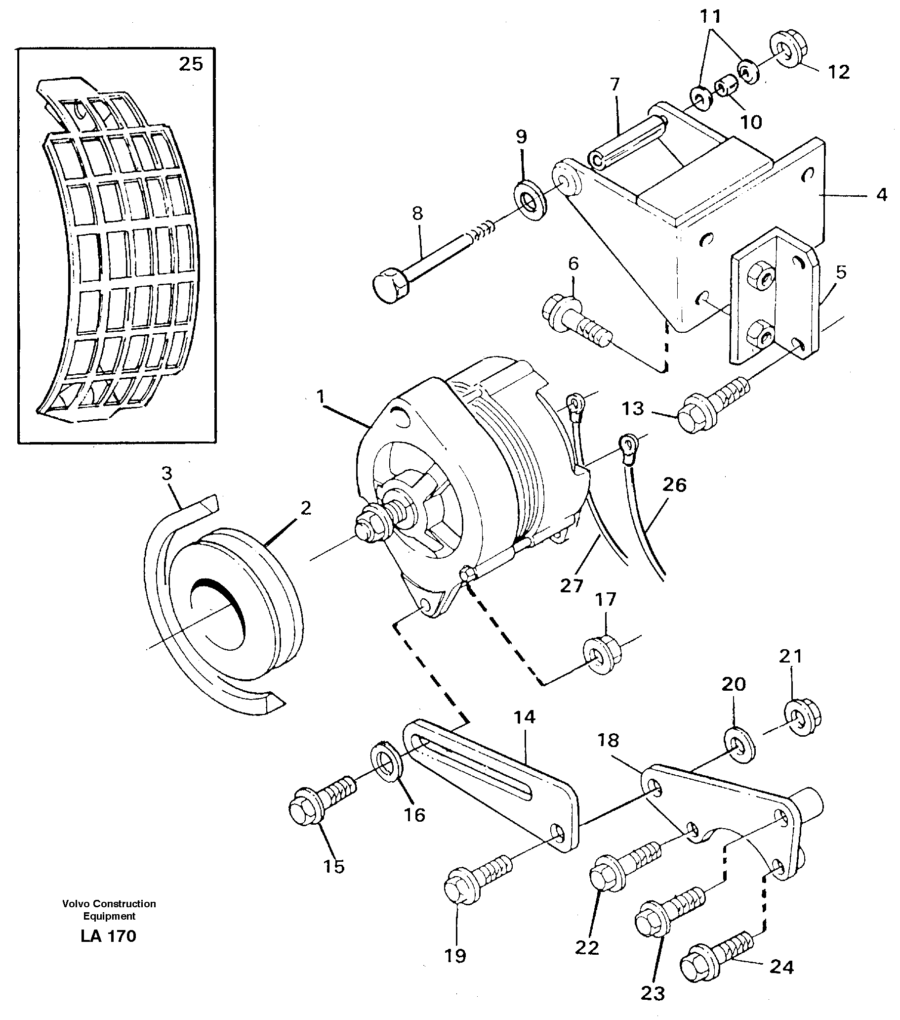 Alternator, assembly — volvo parts diagram