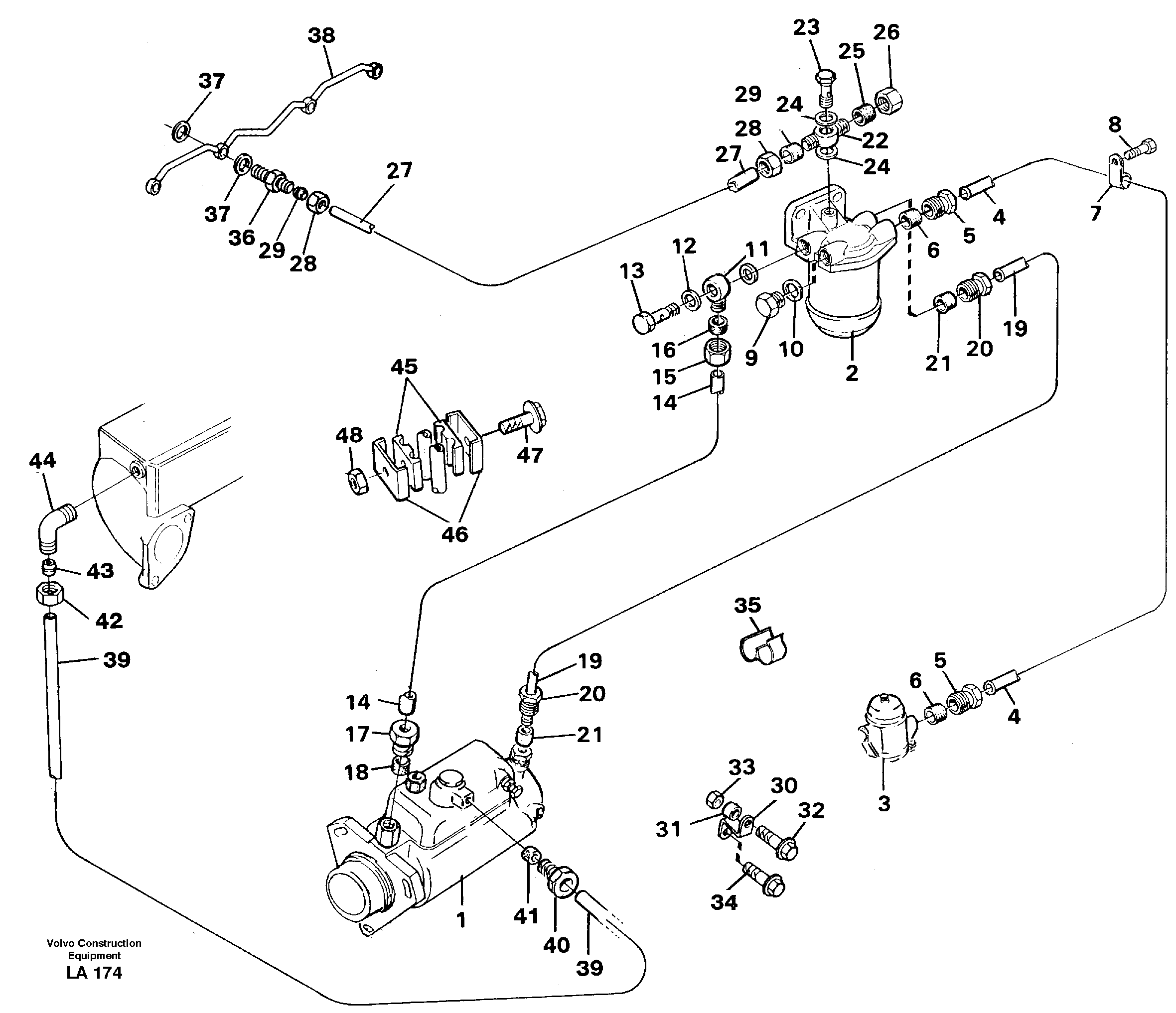 Fuel system: Fuel pump - fuel inject. — volvo parts diagram